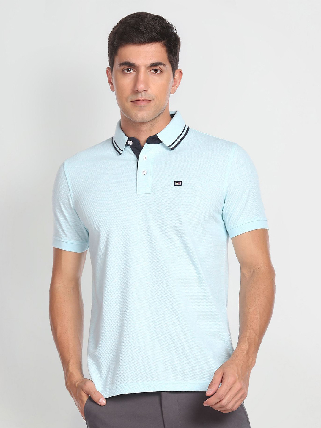 

Arrow Sport Polo Collar Short Sleeves Casual T-shirt, Blue