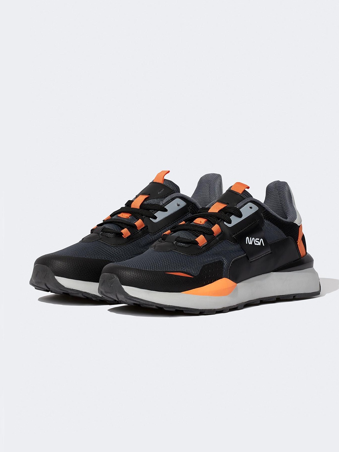 

DeFacto Men Textile Marking Running Shoes, Black