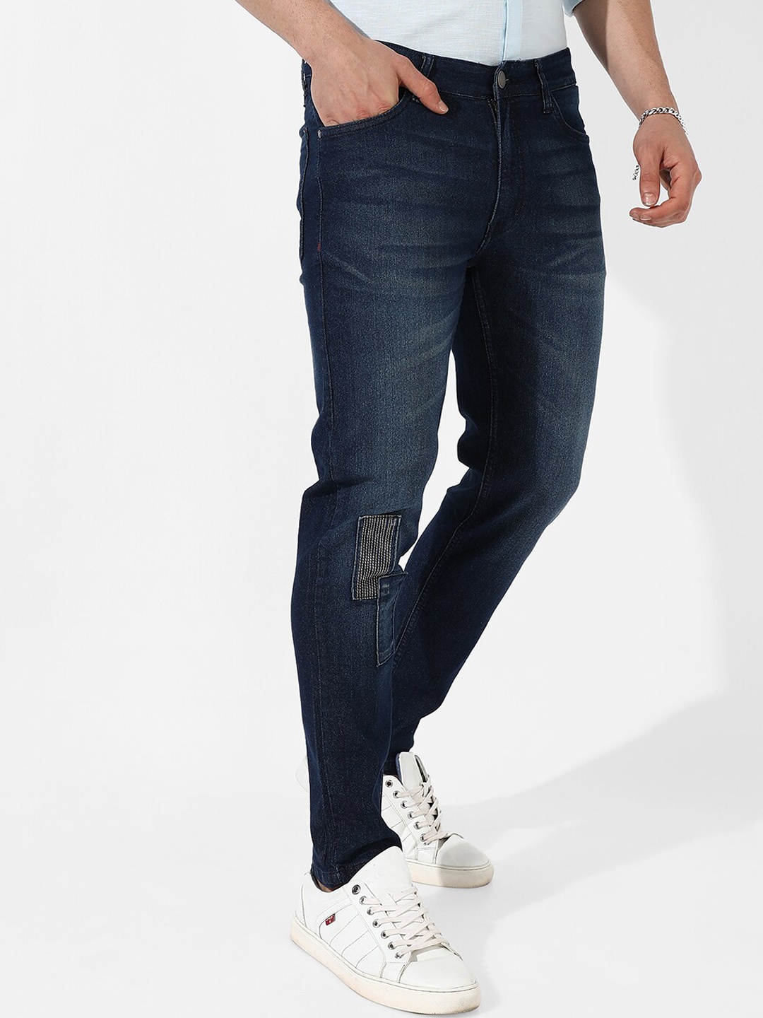 

Campus Sutra Men Navy Blue Smart Slim Fit Stretchable Jeans