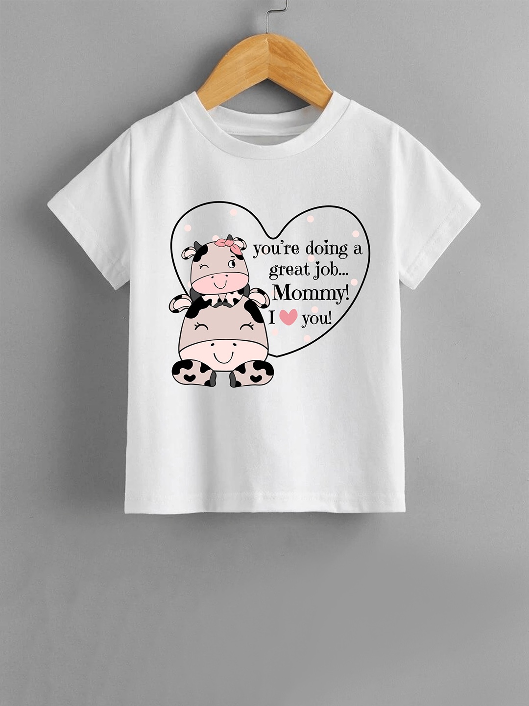 

KNITROOT Kids Graphic Printed Cotton Casual T-Shirt, White