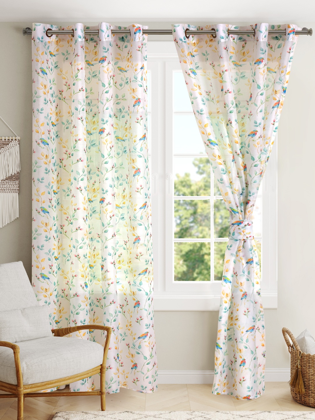 

BLANC9 Yellow 2 Pieces Door Curtains