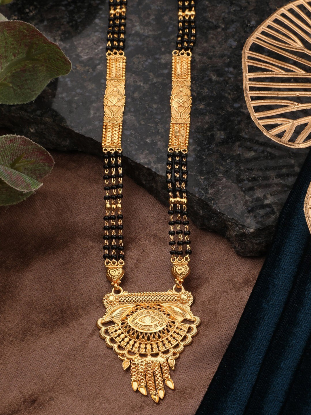 

Vita Bella Gold-Plated Beaded Mangalsutra