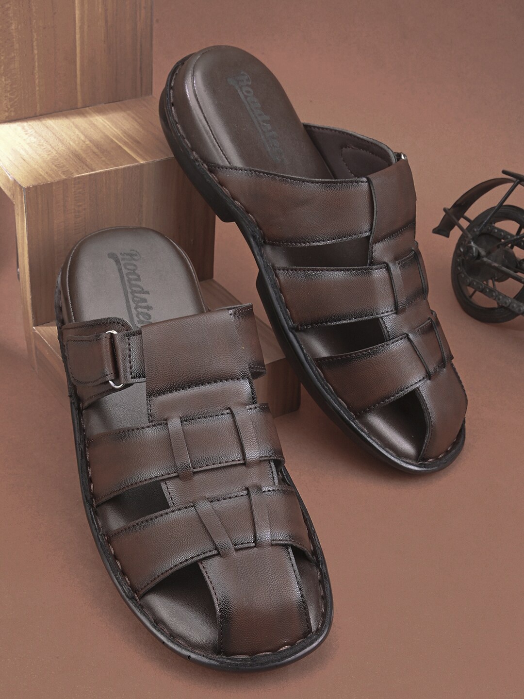 

Roadster Men Brown Slip On Comfort Sandals