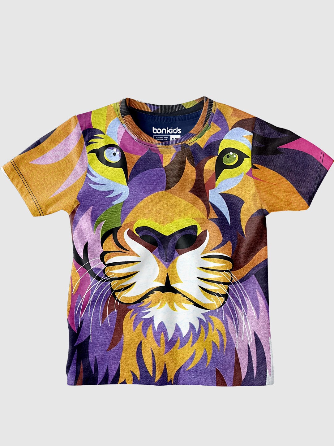 

BONKIDS Boys Graphic Printed Casual Cotton T-shirt, Navy blue