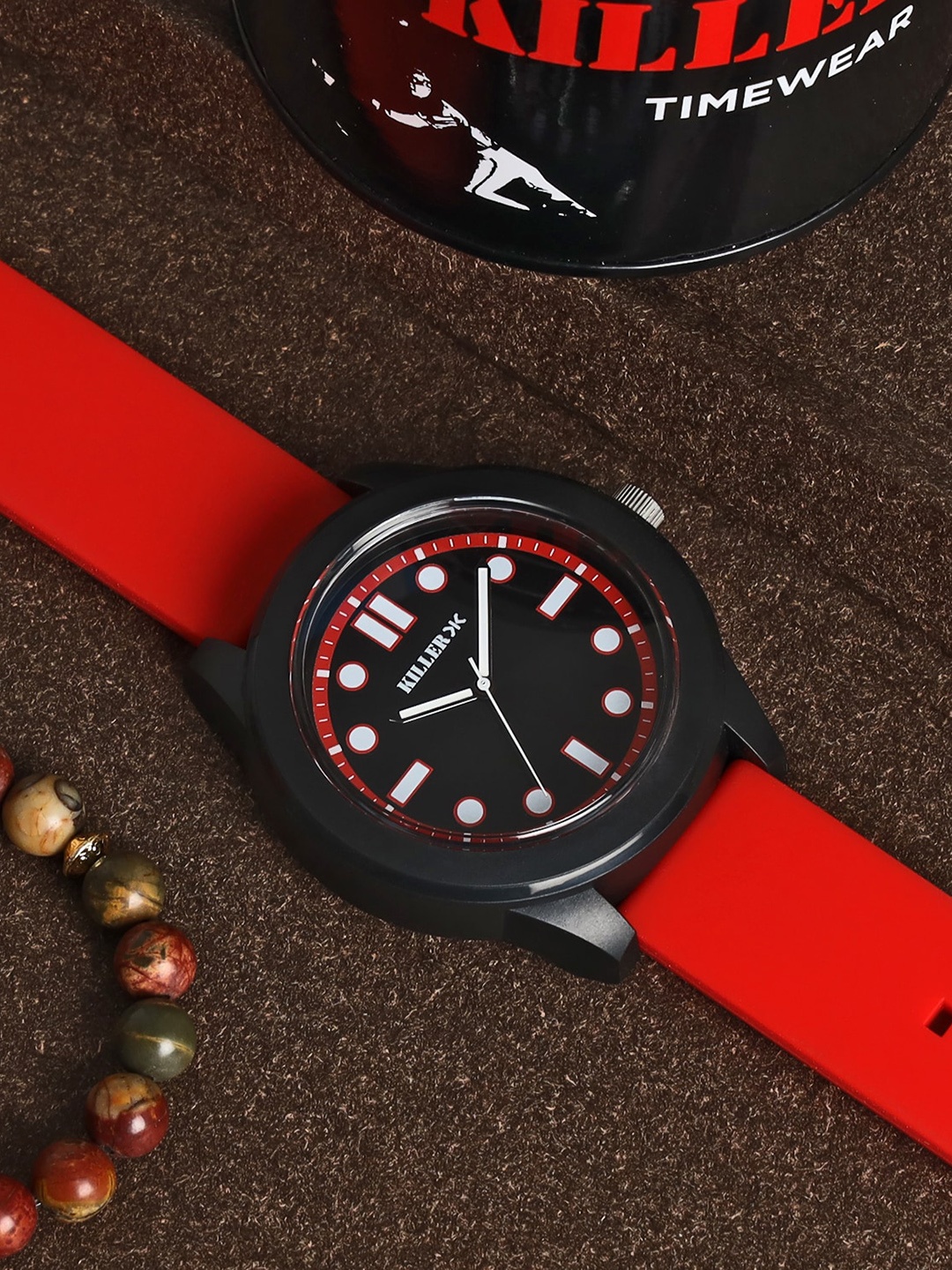 

Killer Men Brass Dial & Straps Analogue Watch KLMO51C, Black