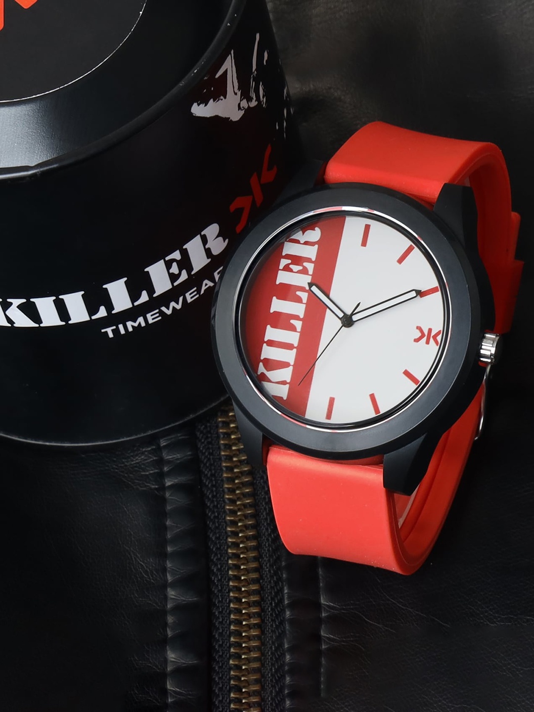 

Killer Men Brass Dial & Straps Analogue Watch KLMO49C, White