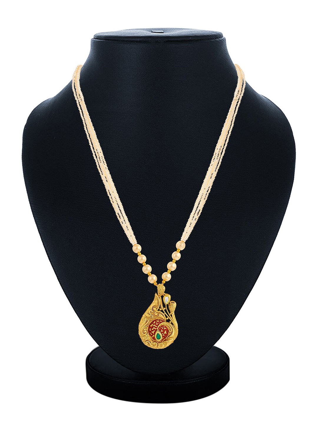 

Sukkhi Gold-Plated Beaded Necklace