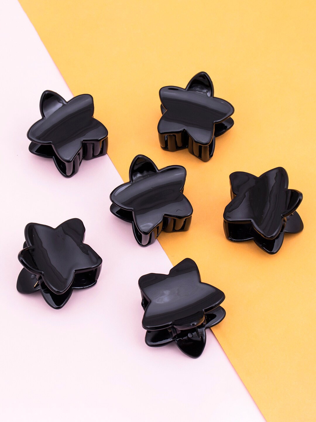 

Sukkhi Women Set of 6 Stunning Butterfly Claw Clip, Black