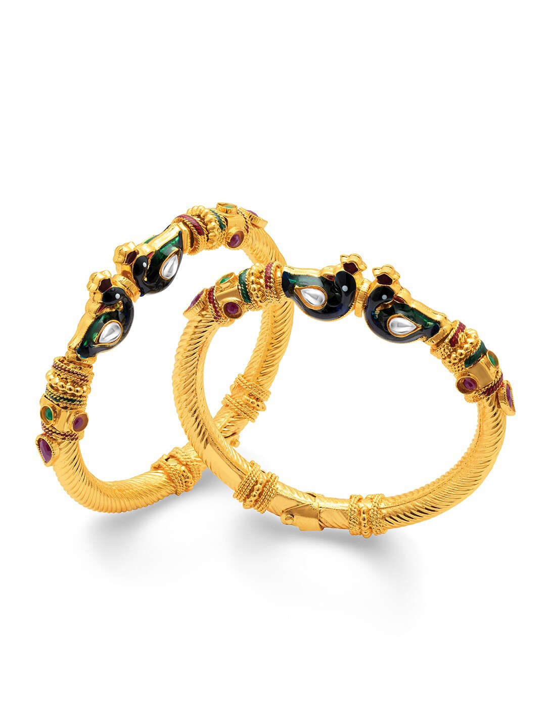 

Sukkhi Gold-Plated Peacock Kada Bracelet