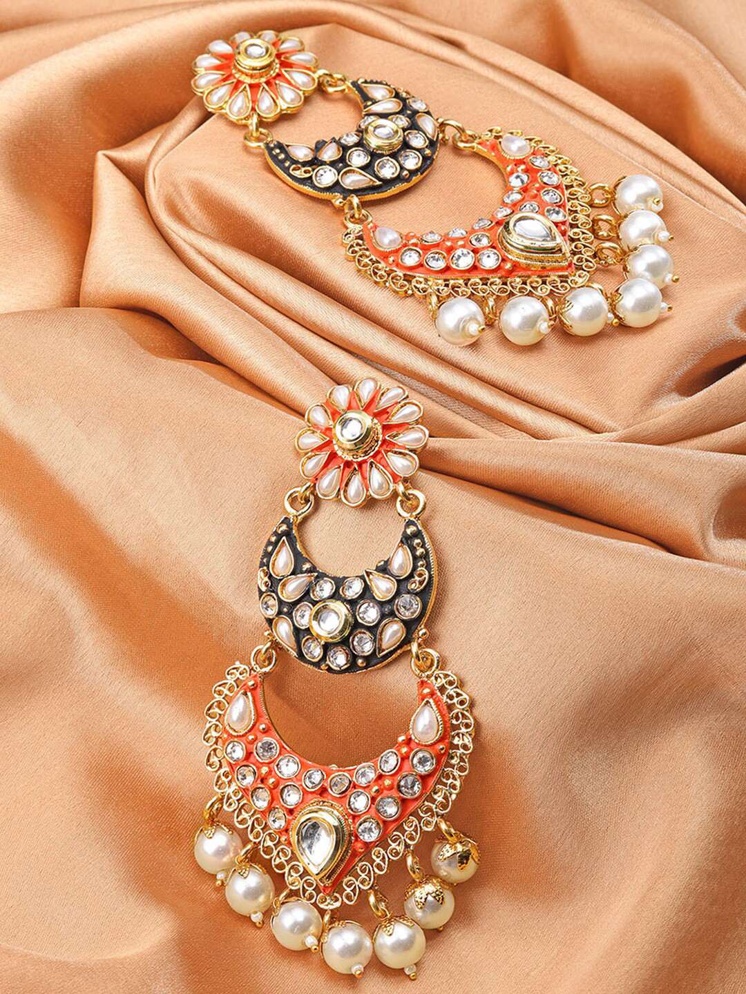

Sukkhi Gold-Plated Contemporary Drop Earrings