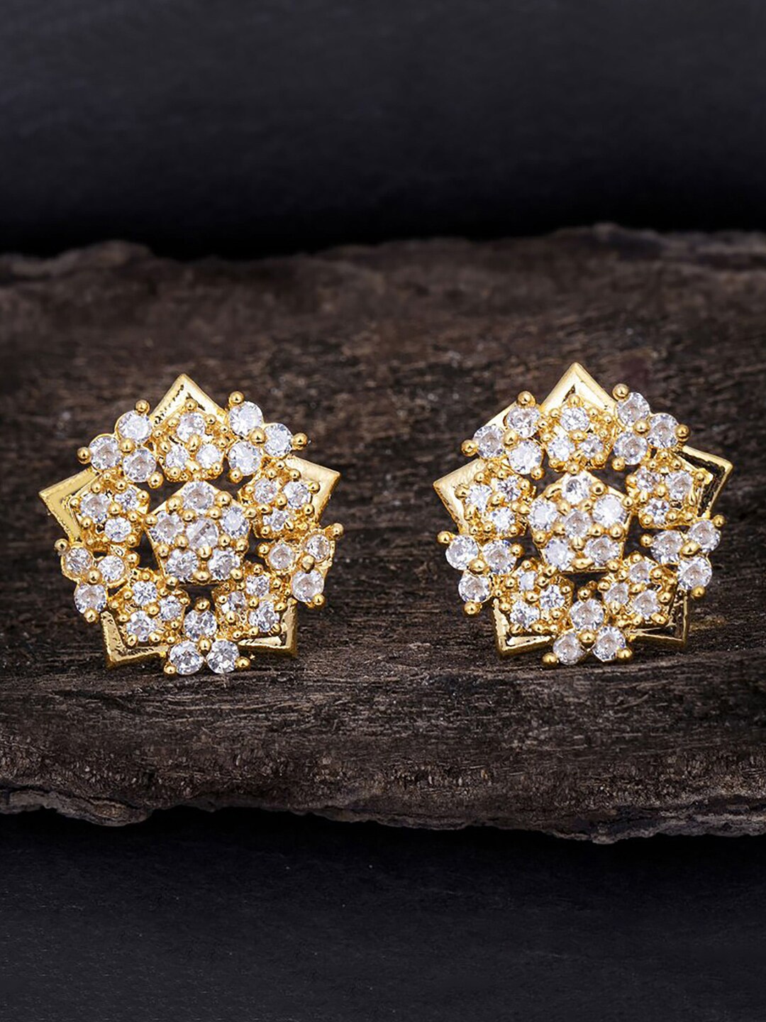 

Sukkhi Gold-Plated Contemporary Studs Earrings
