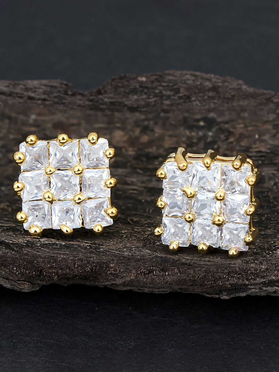 

Sukkhi Gold-Plated Contemporary Studs Earrings