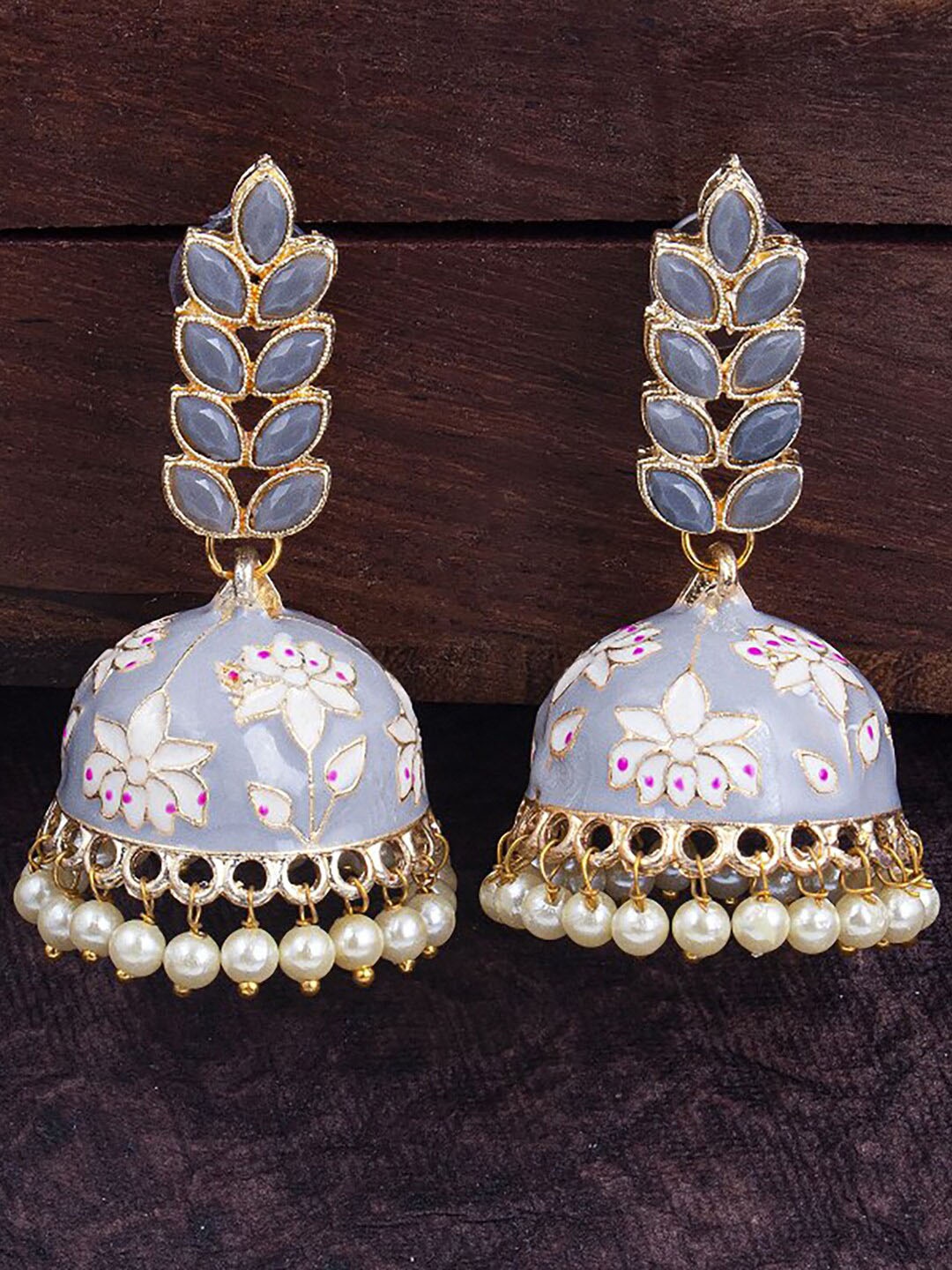 

Sukkhi Gold Plated Eye-Catchy Dome Shaped Jhumkas