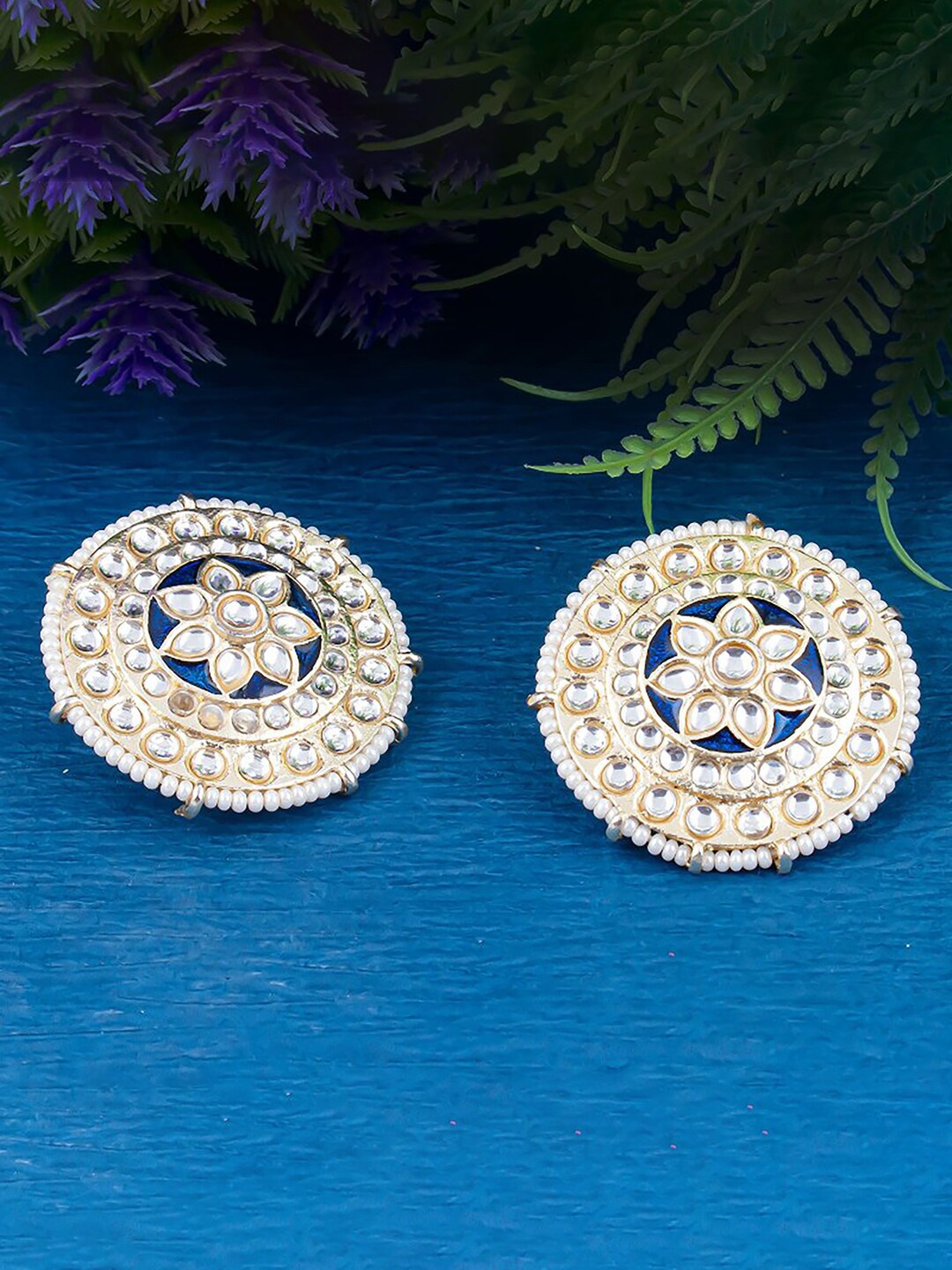 

Sukkhi Gold-Plated Contemporary Drop Earrings