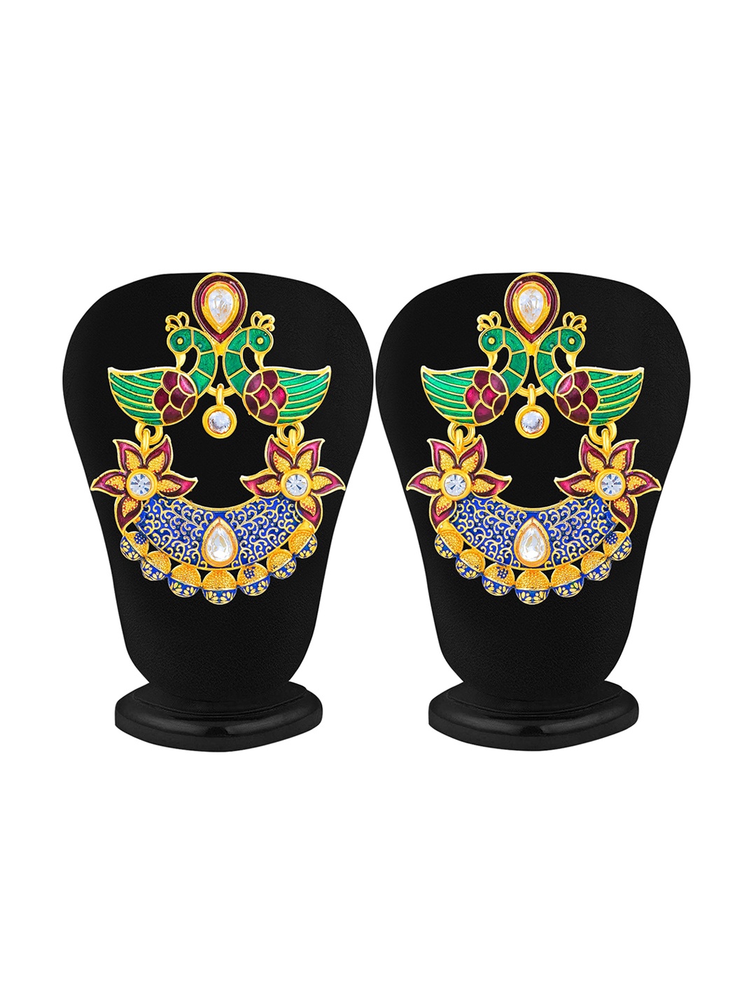 

Sukkhi Gold-Plated Contemporary Drop Earrings