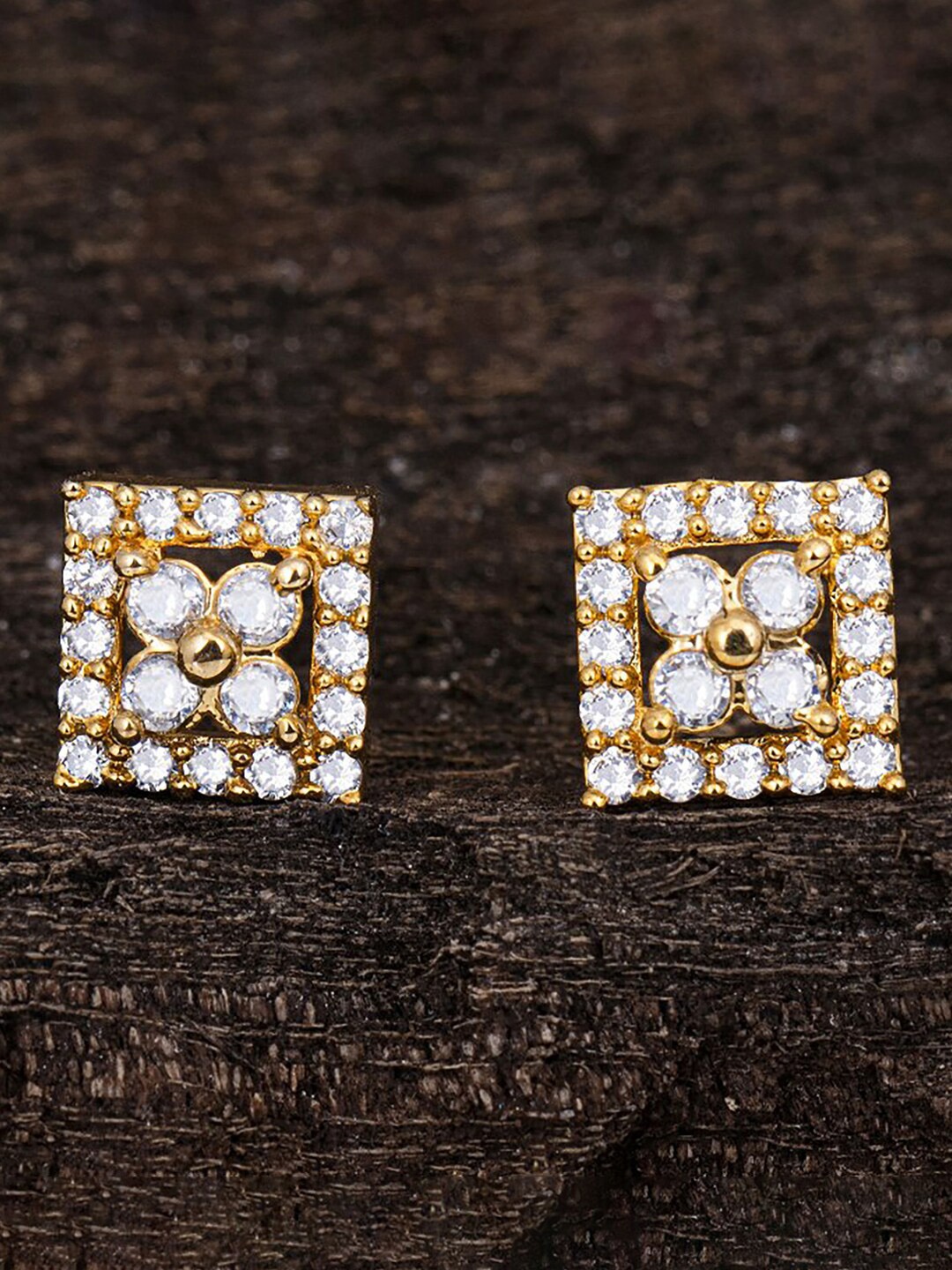 

Sukkhi Gold-Plated Contemporary Studs Earrings