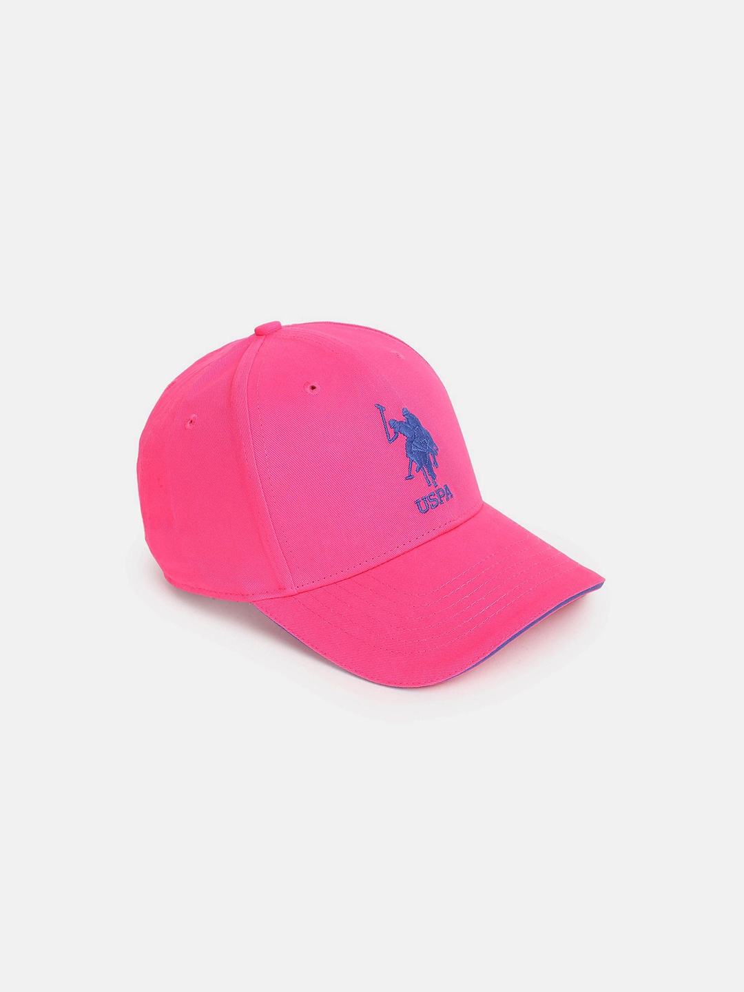 

U.S. Polo Assn. Embroidered Cotton Baseball Cap, Pink