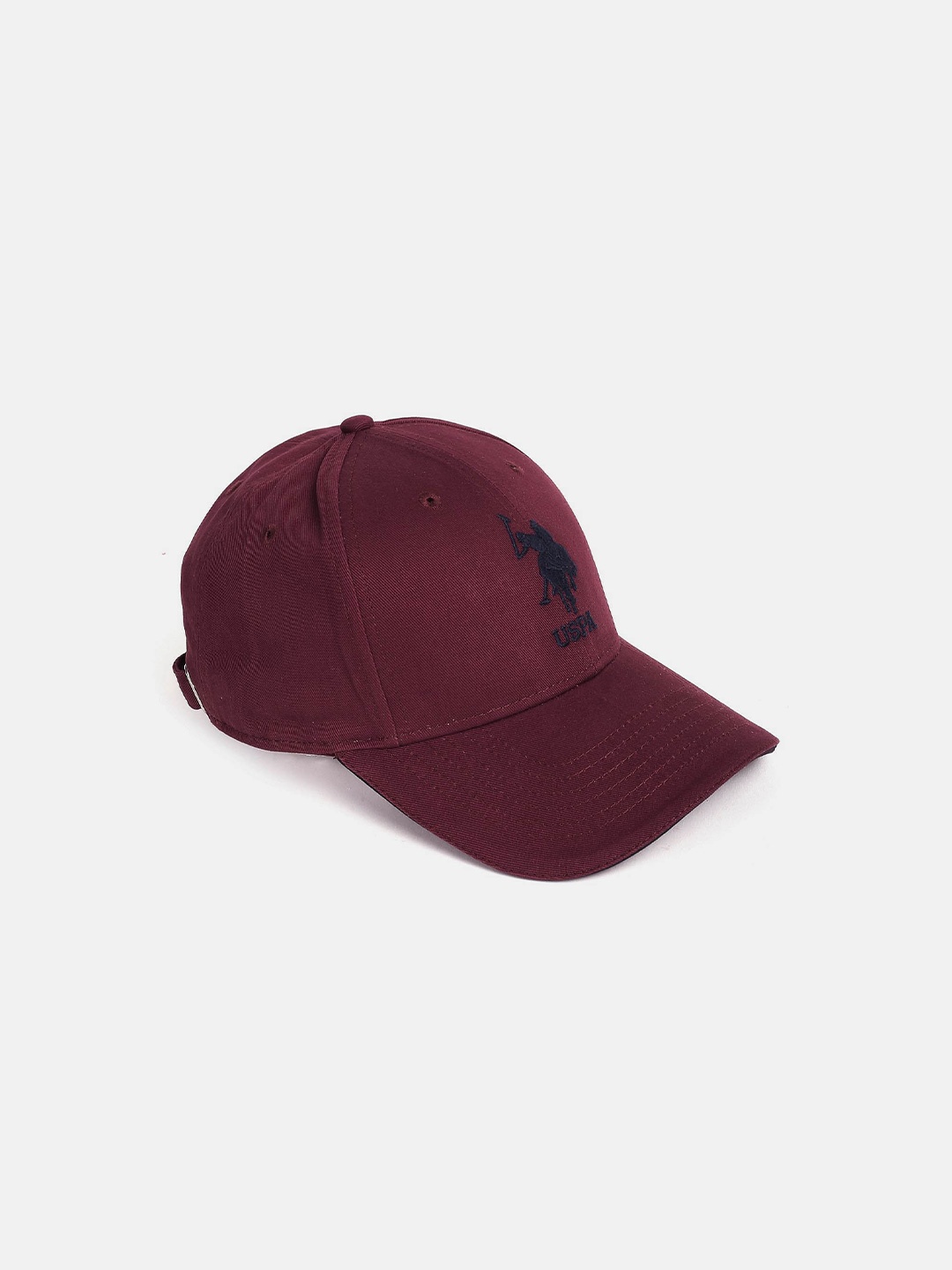 

U.S. Polo Assn. Men Embroidered Pure Cotton Baseball Cap, Burgundy