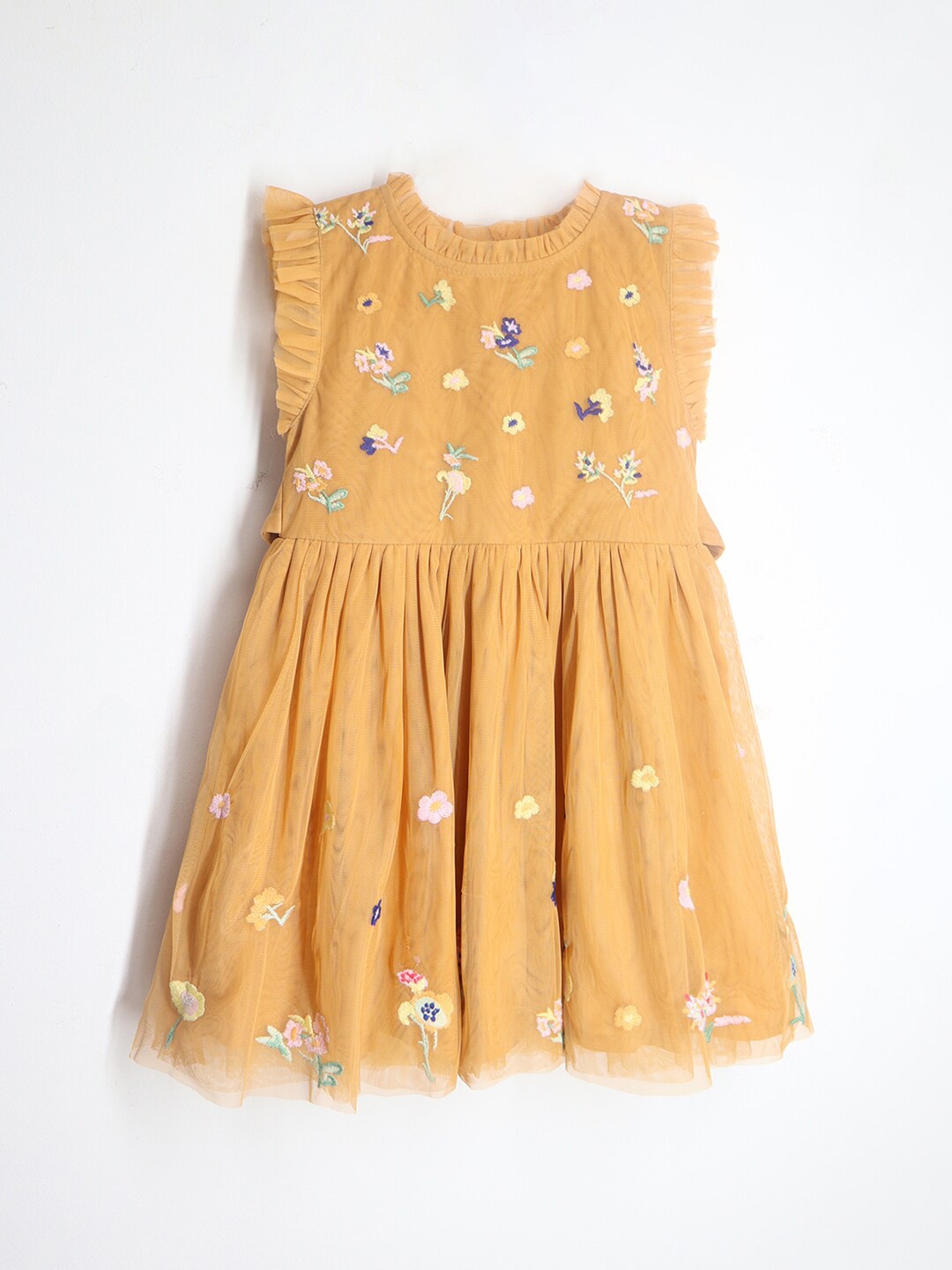

Cherry Crumble Floral Fit & Flare Dress, Orange