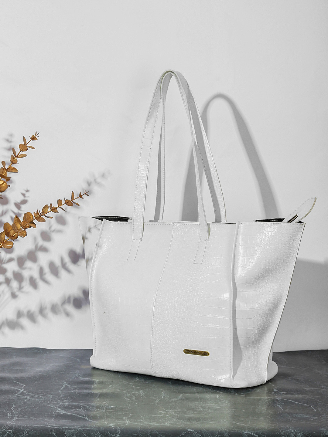 

Bagsy Malone Textured Shopper Tote Bag, White