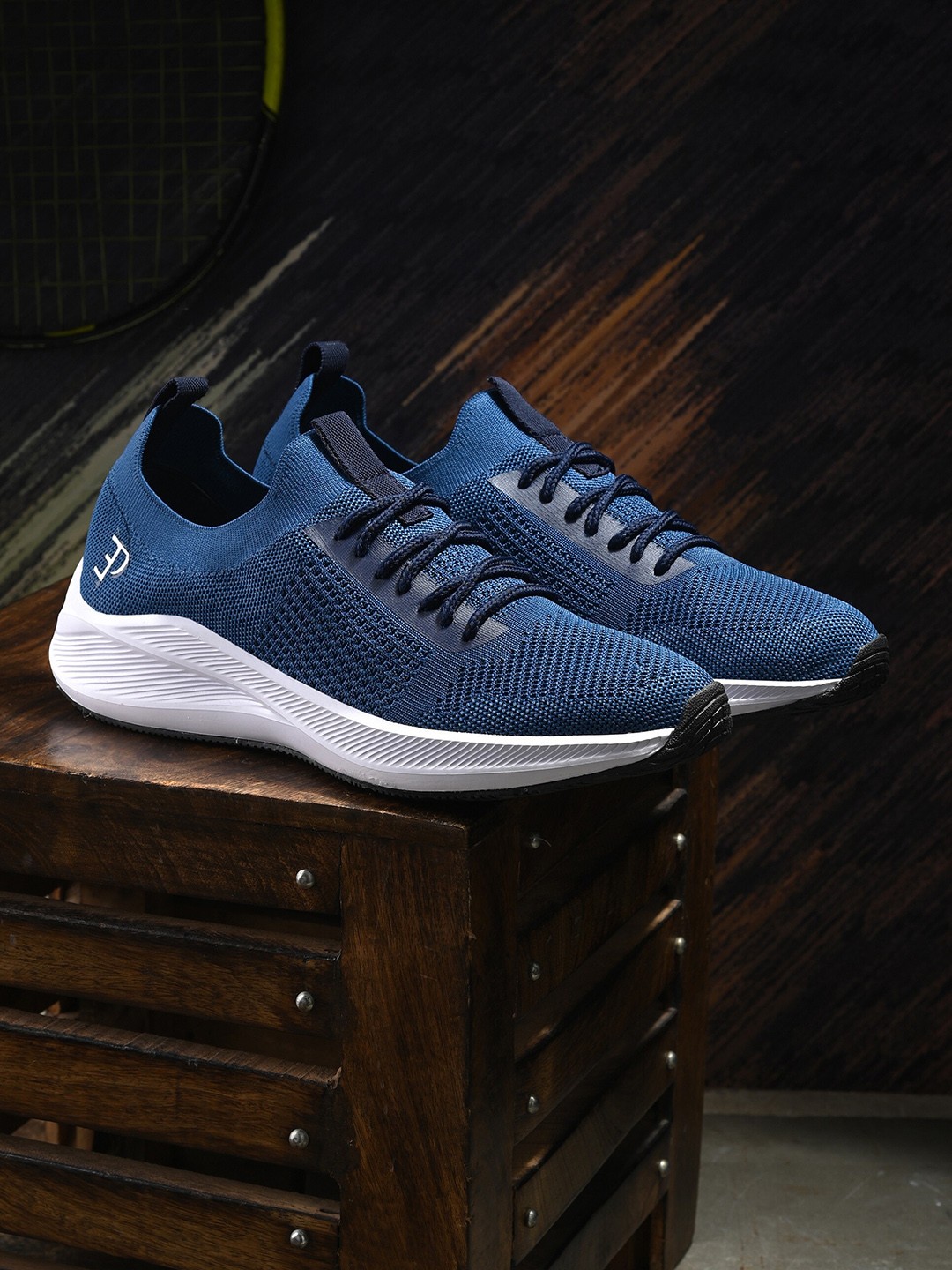 

El Paso Men Textile Running Fresh Foam Lace Up Non-Marking Shoes, Blue