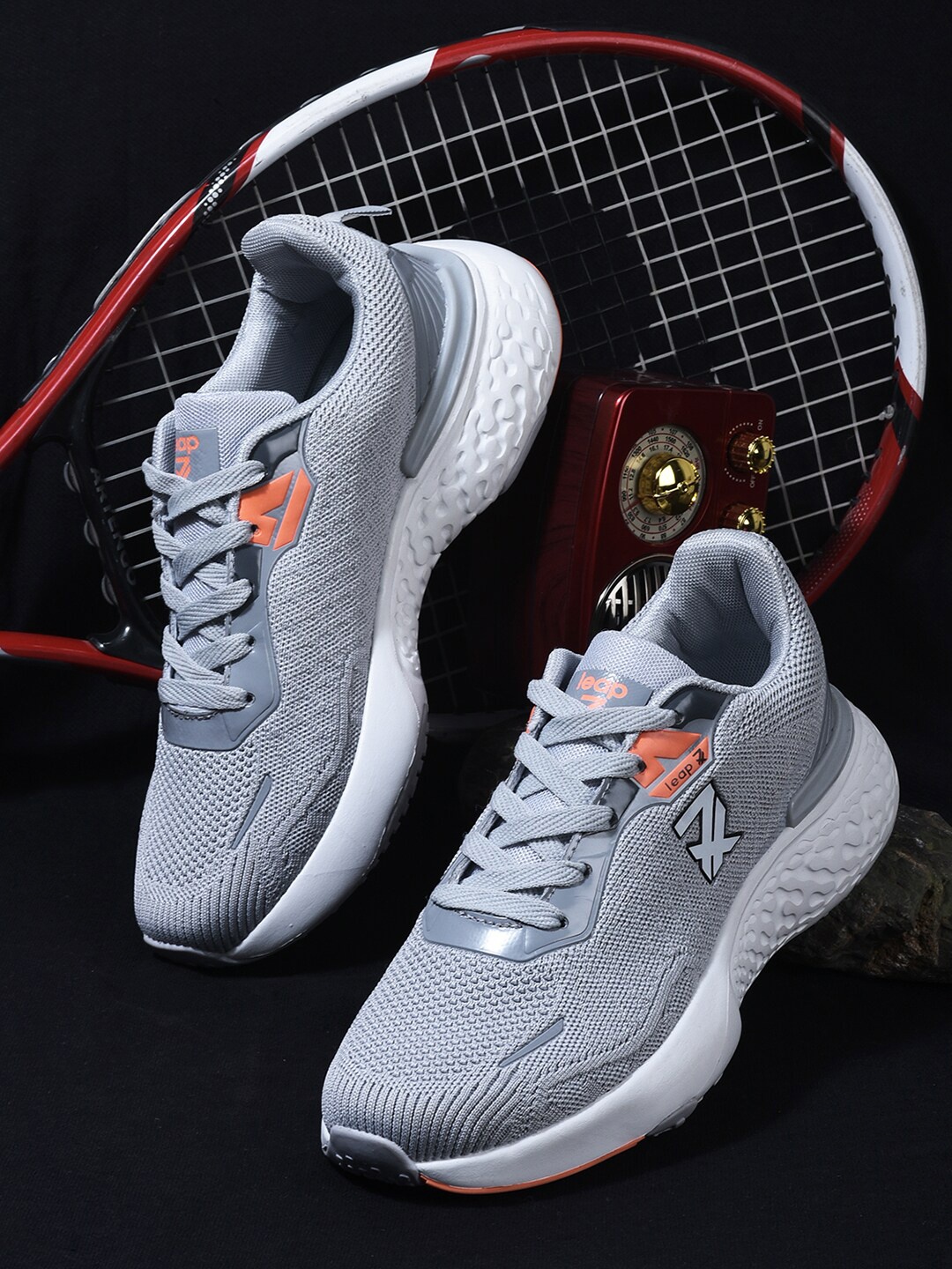 

Liberty Men Lace-Ups Non-Marking Running Sports Shoes, Grey