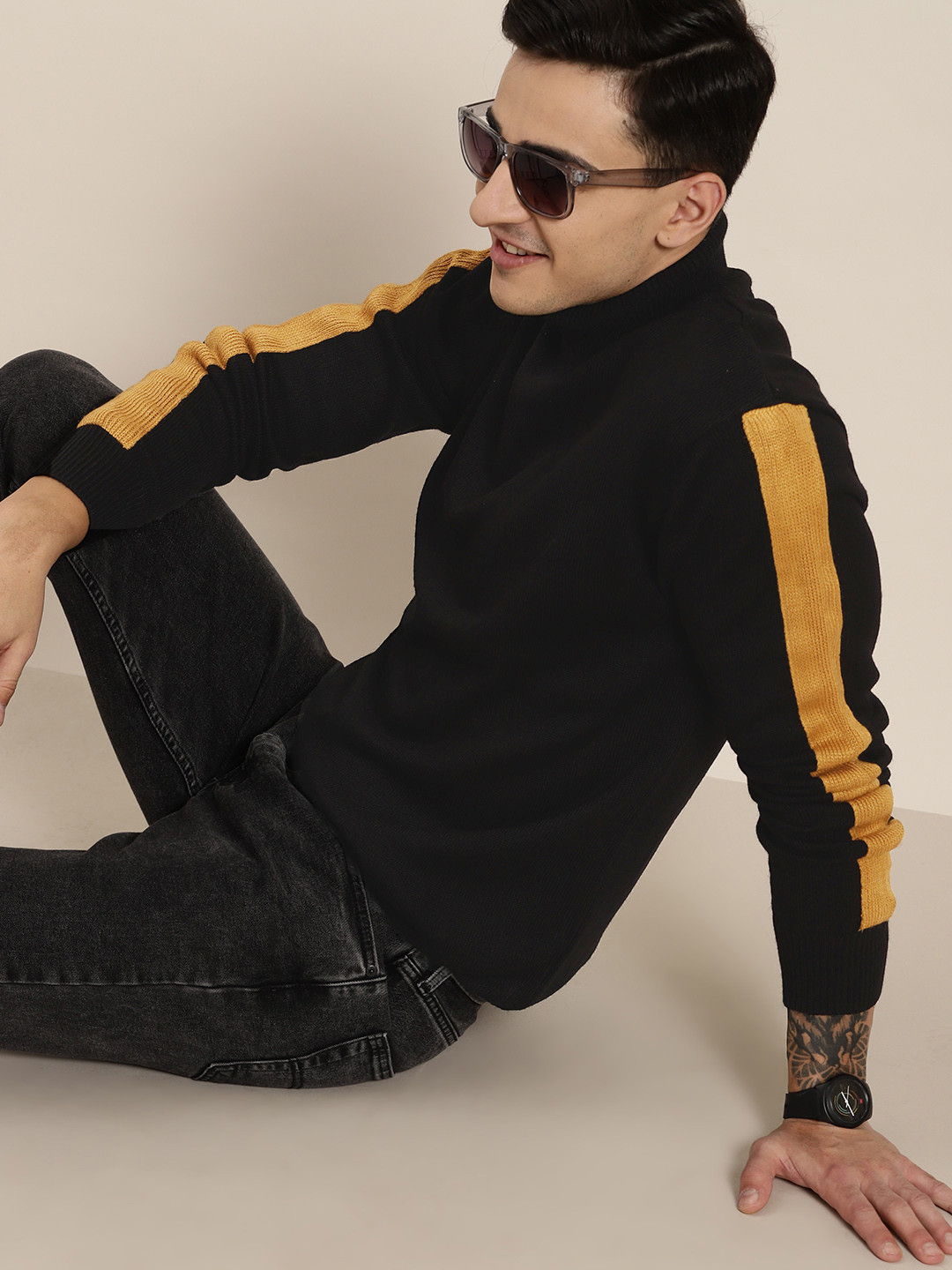 

HERE&NOW High Neck Pullover, Black