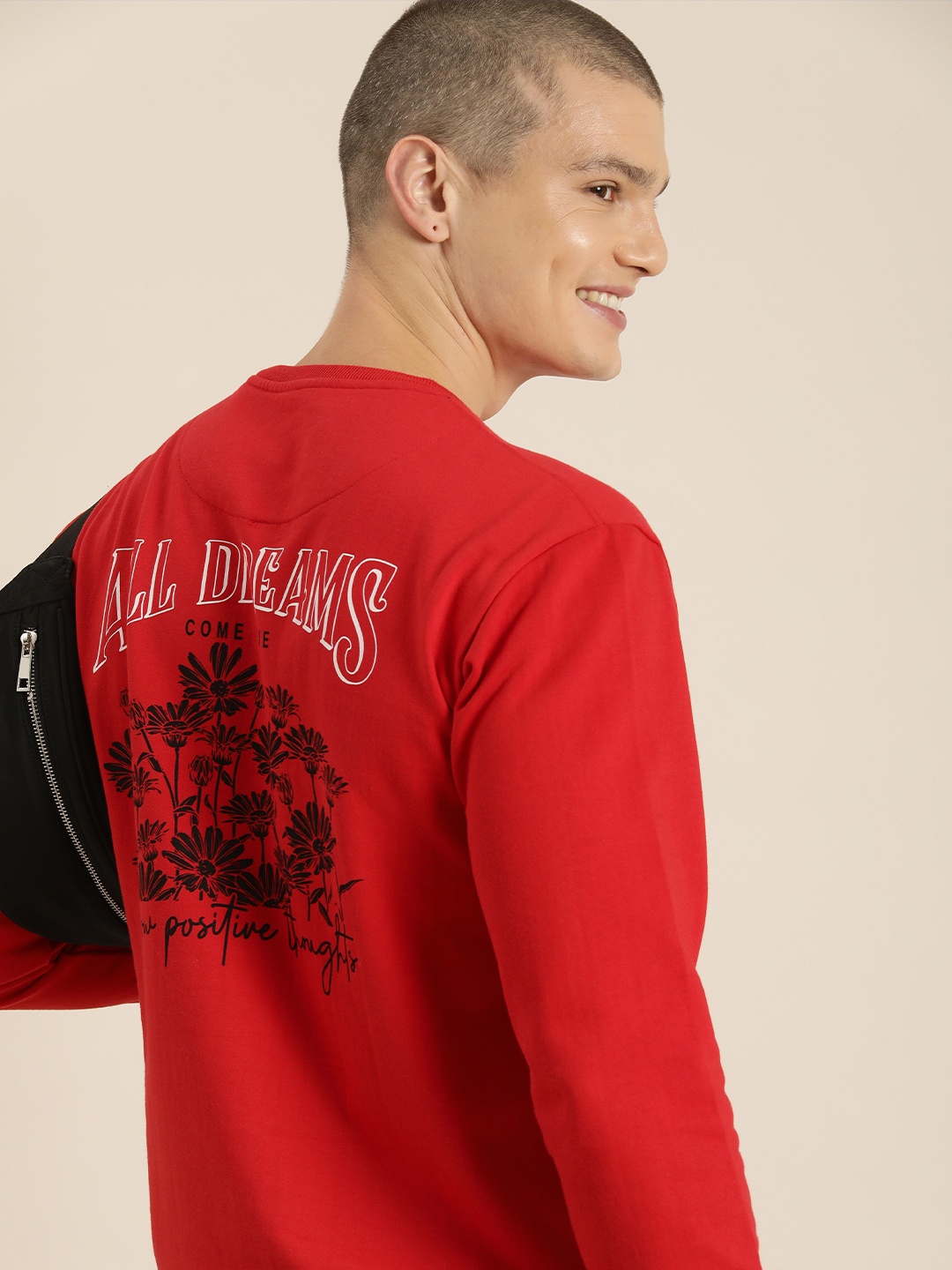 

HERE&NOW Graphic Printed Sweatshirt, Red