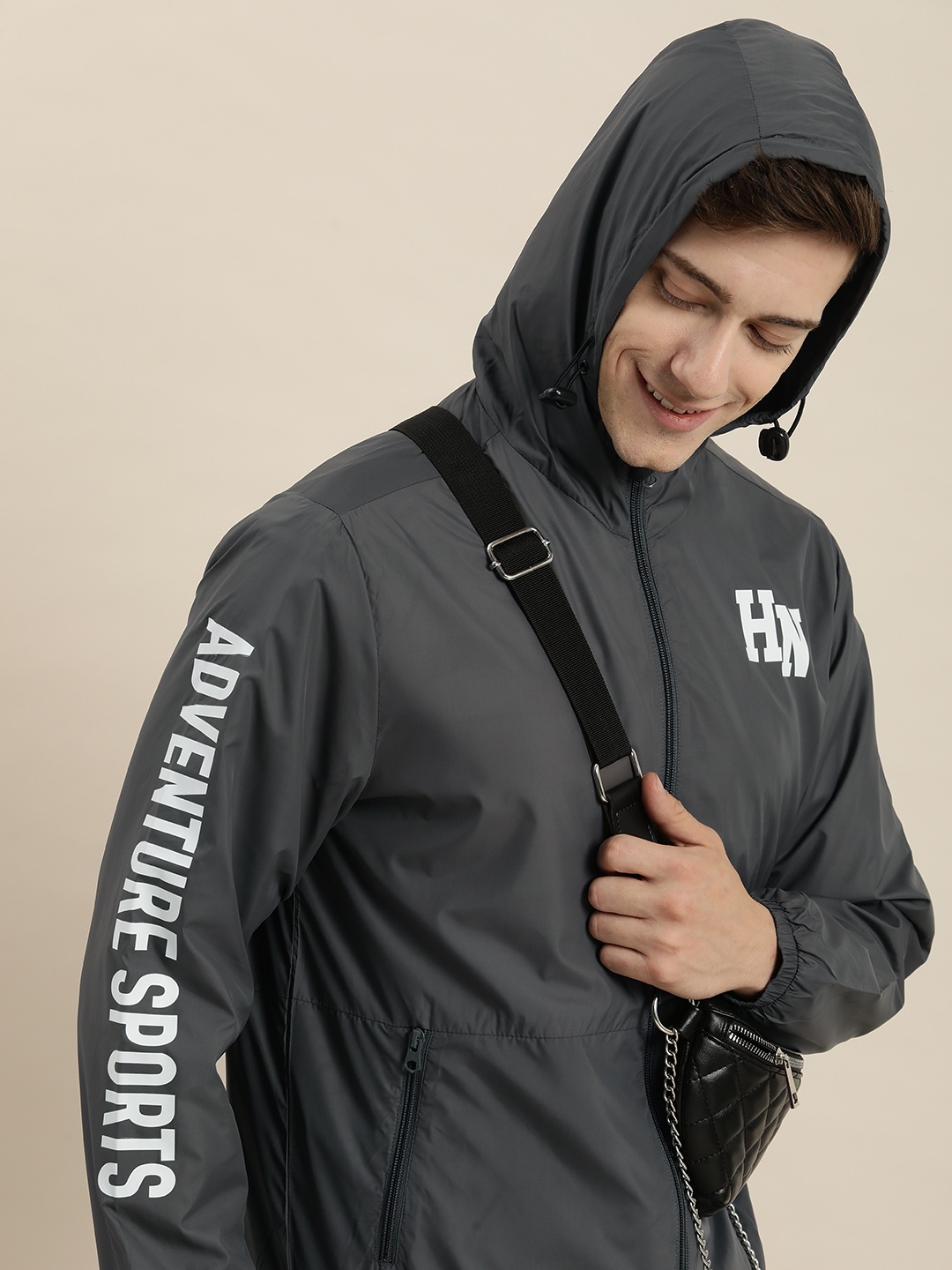 

HERE&NOW Hooded Tailored Jacket, Grey