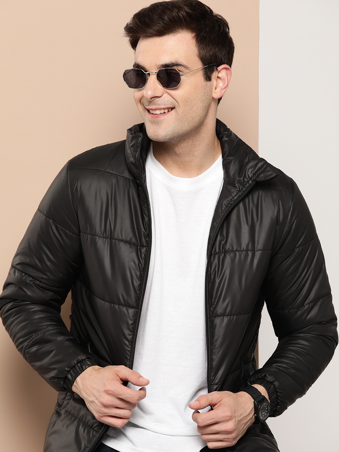 

HERE&NOW Regular Fit Padded Jacket, Black