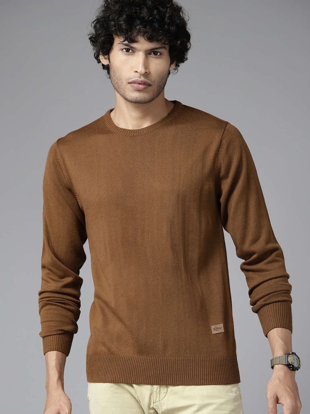 

The Roadster Lifestyle Co. Solid Acrylic Pullover, Bronze