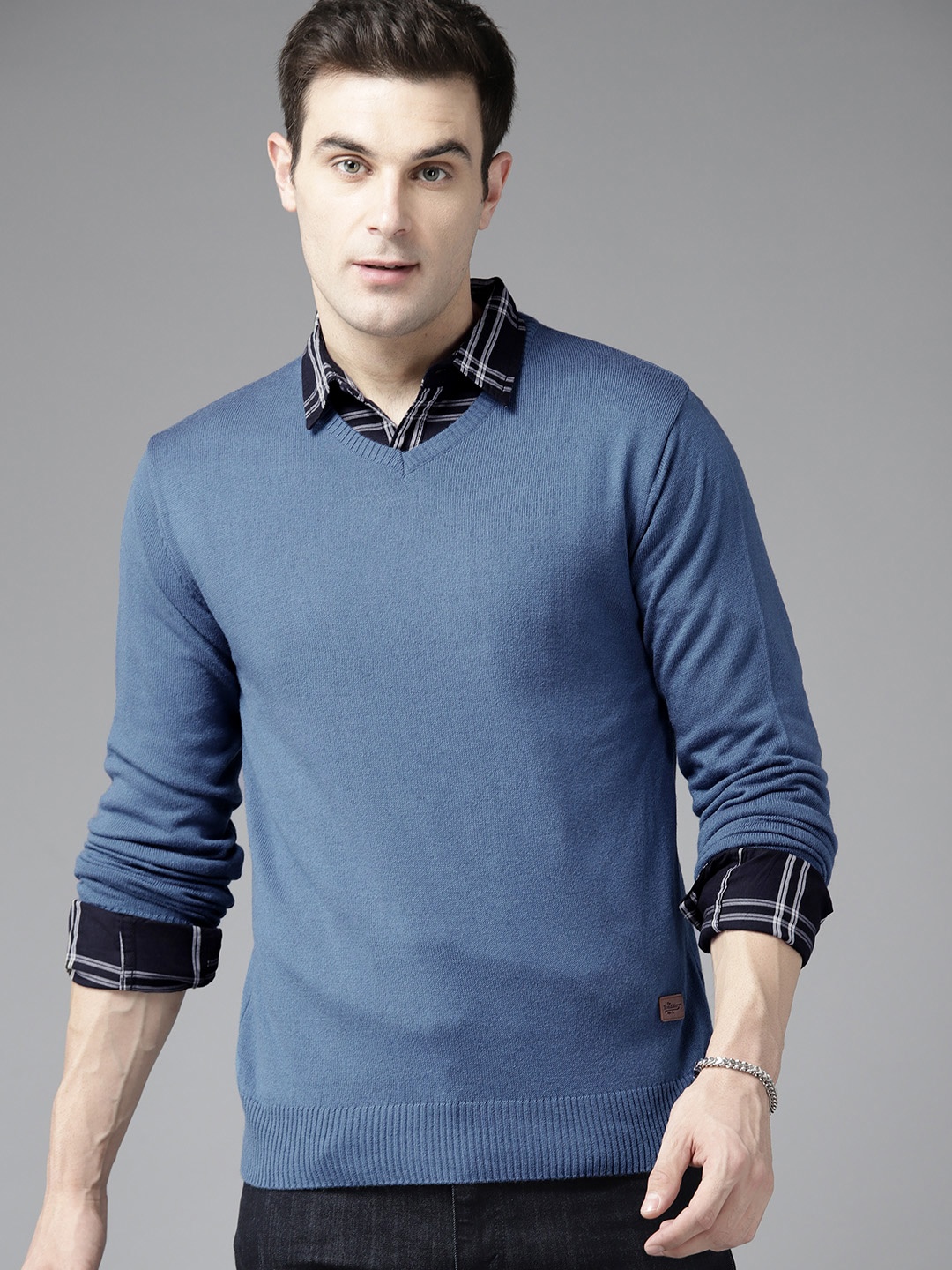

The Roadster Lifestyle Co. Solid Acrylic Pullover, Blue