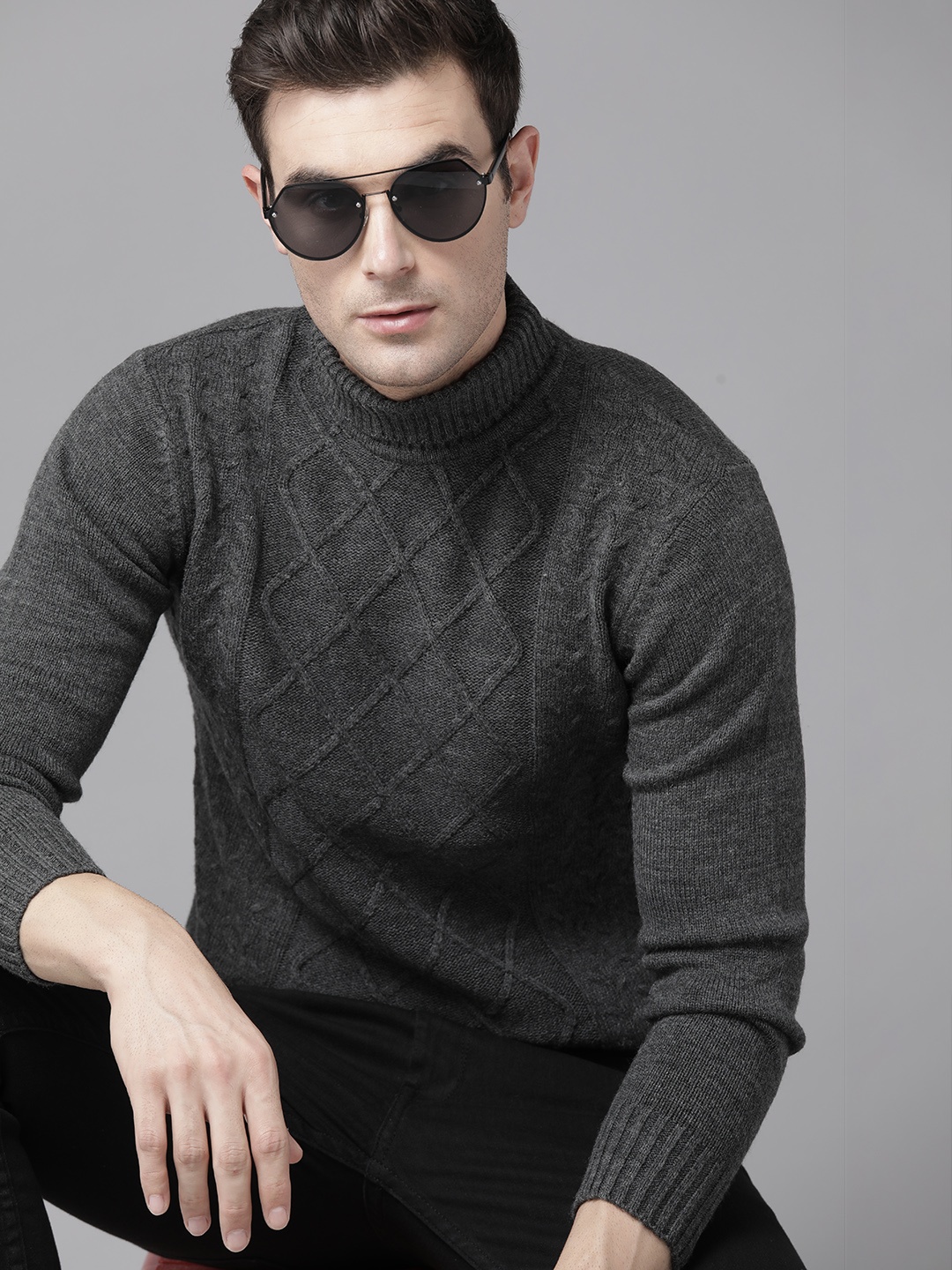 

The Roadster Lifestyle Co. Self Design Acrylic Pullover, Charcoal