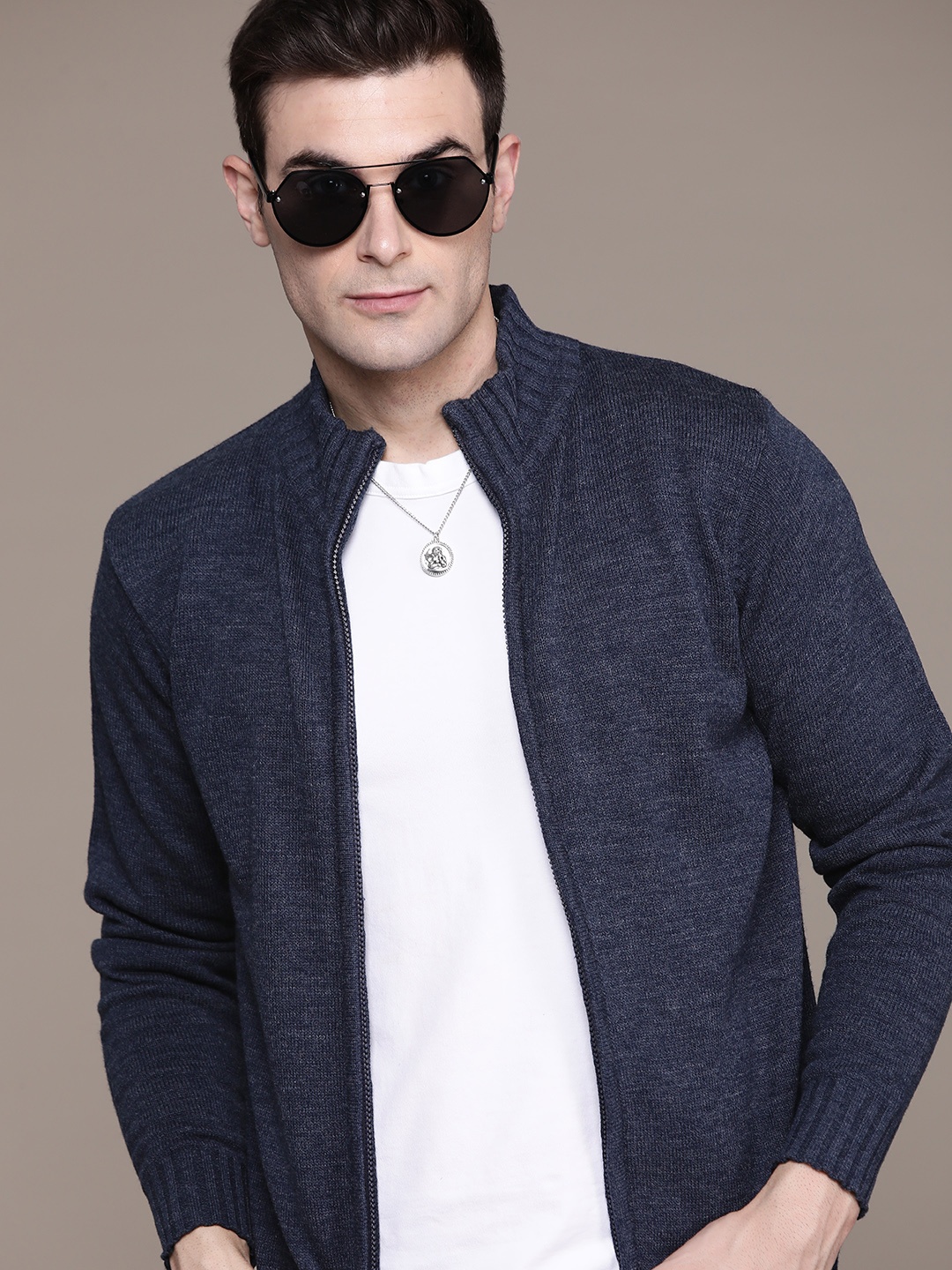 

The Roadster Lifestyle Co. Acrylic Cardigan, Navy blue