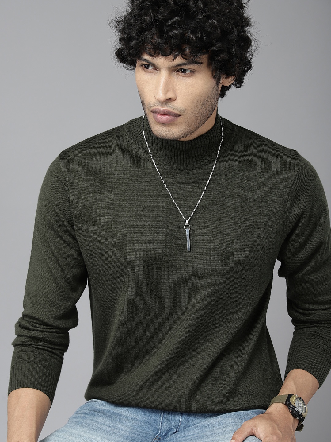 

The Roadster Lifestyle Co. Solid Acrylic Pullover, Olive
