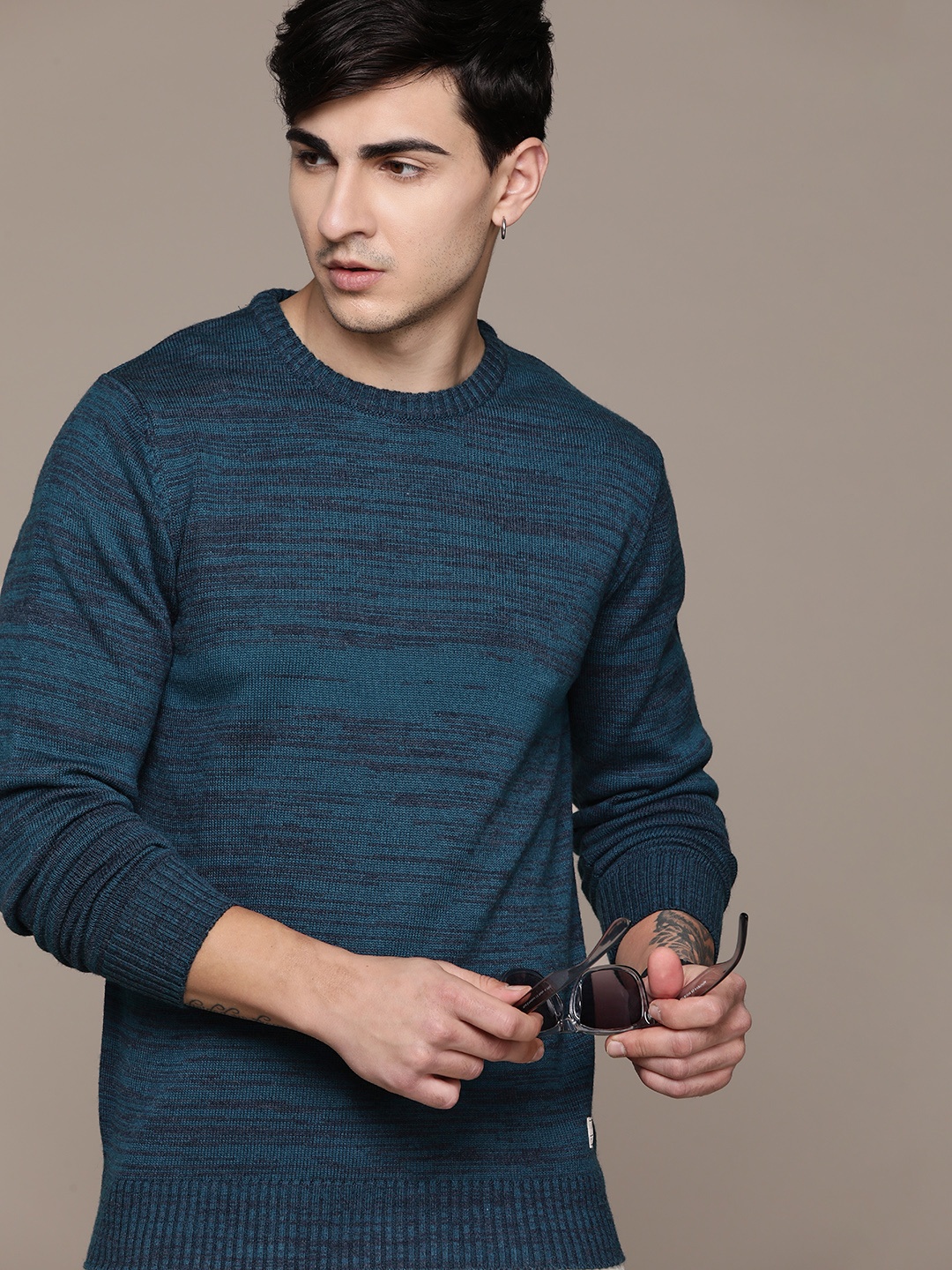 

The Roadster Lifestyle Co. Solid Acrylic Pullover, Blue