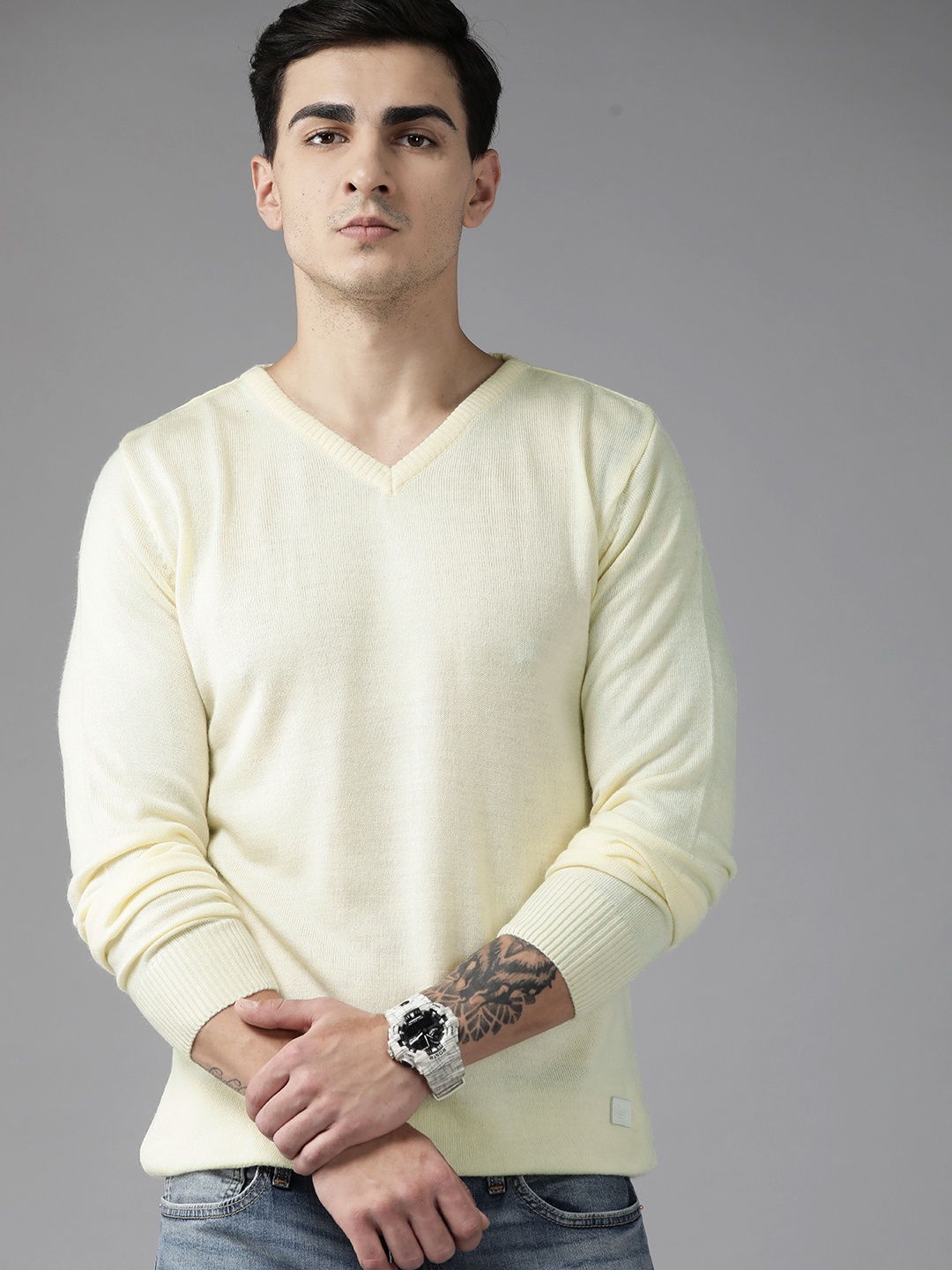 

The Roadster Lifestyle Co. Acrylic Pullover, Cream