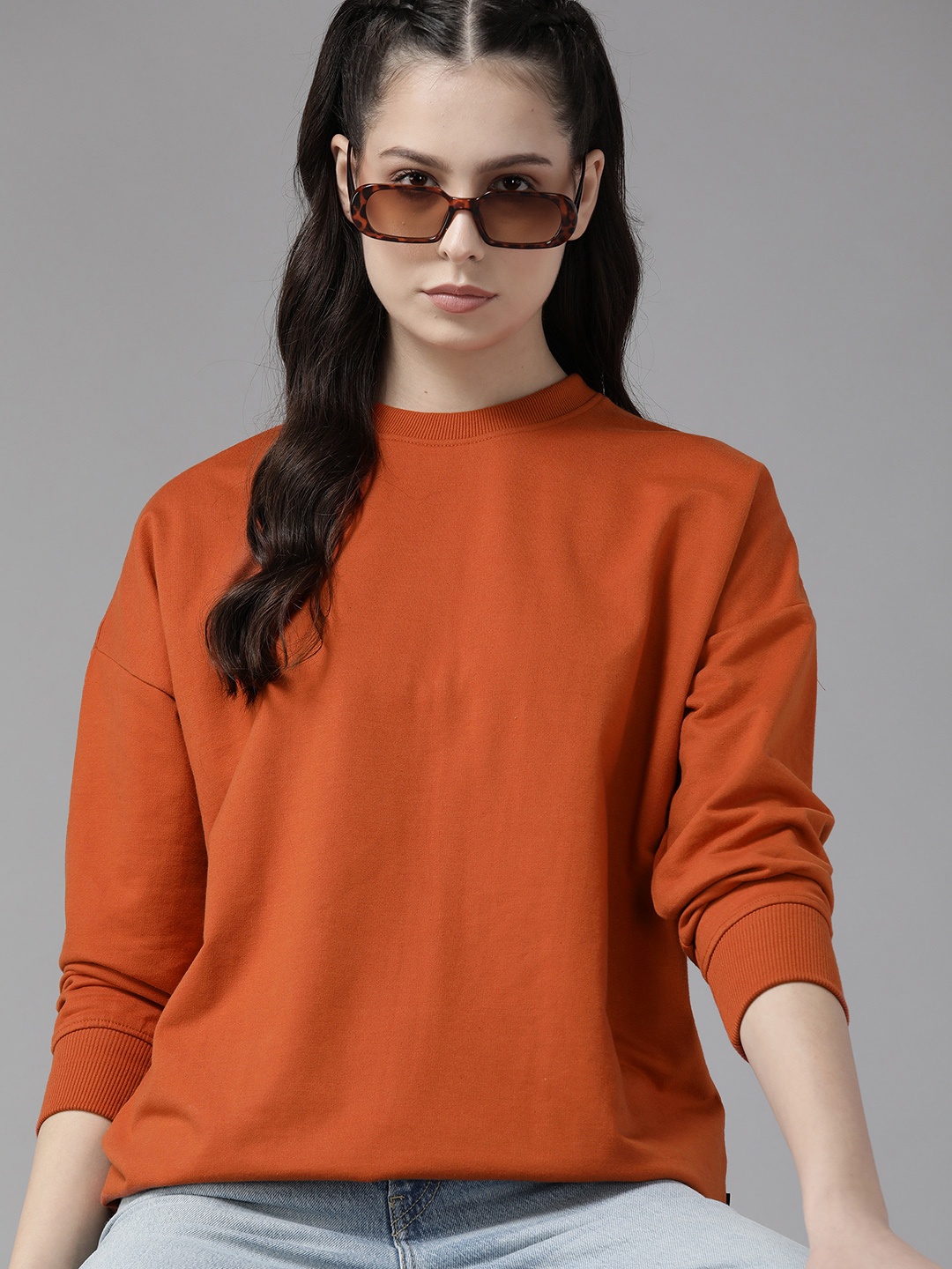 

The Roadster Lifestyle Co. Oversized Sweatshirt, Orange