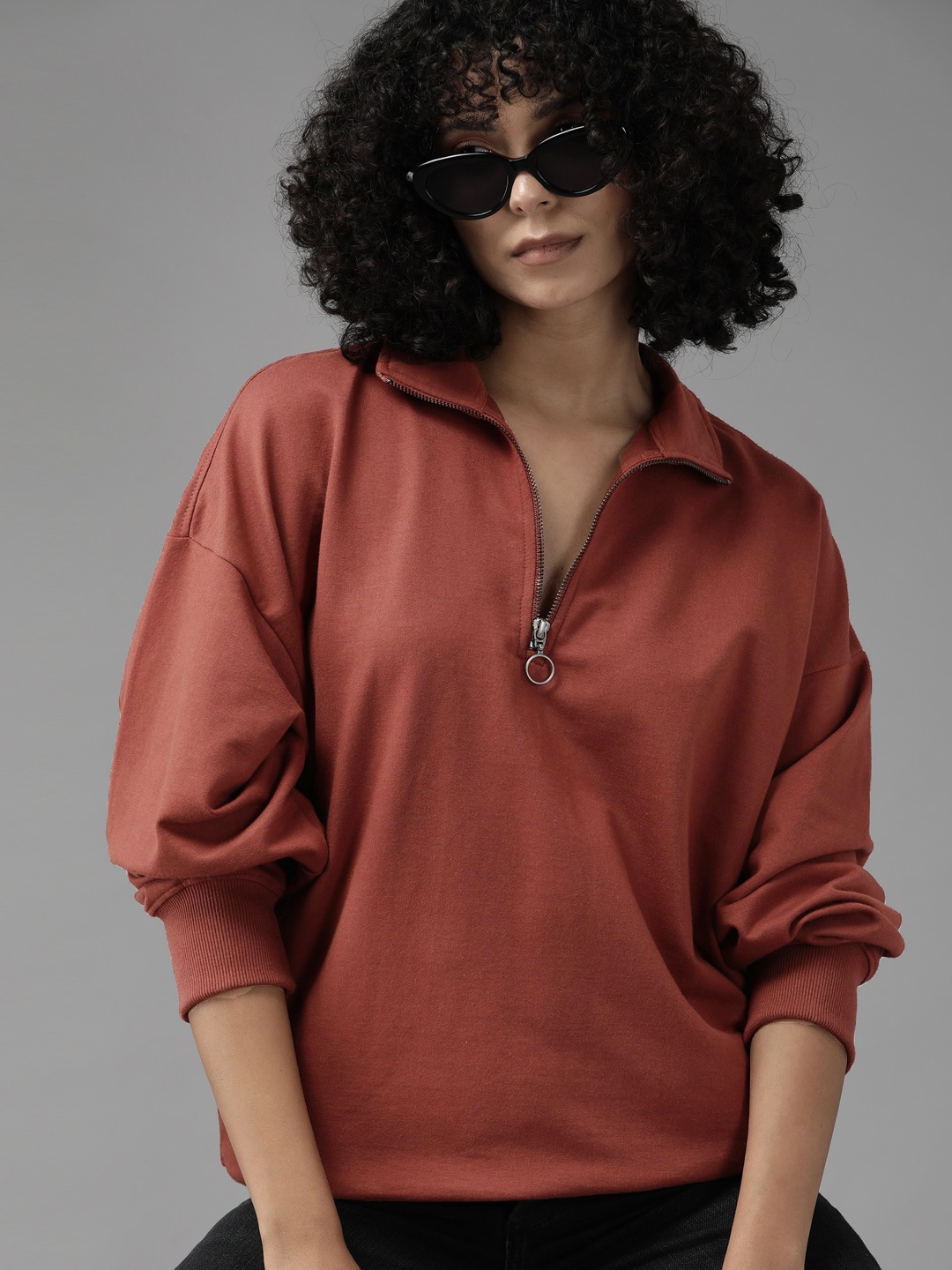

The Roadster Lifestyle Co. Oversized Sweatshirt, Rust