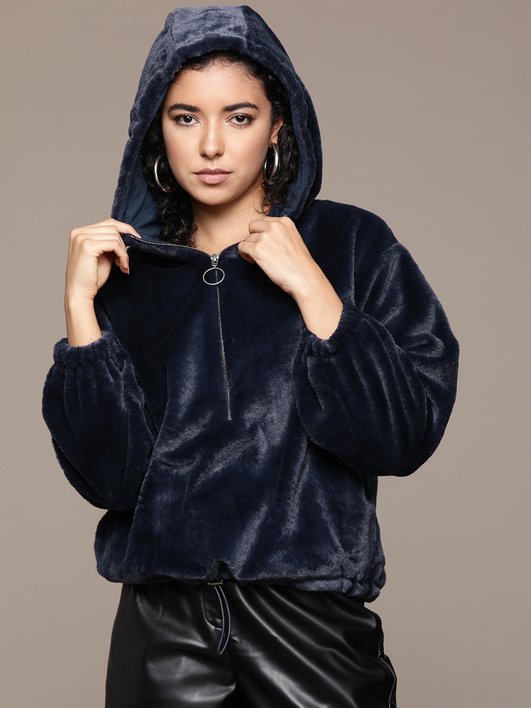 

The Roadster Lifestyle Co. Oversized Hooded Sweatshirt, Navy blue