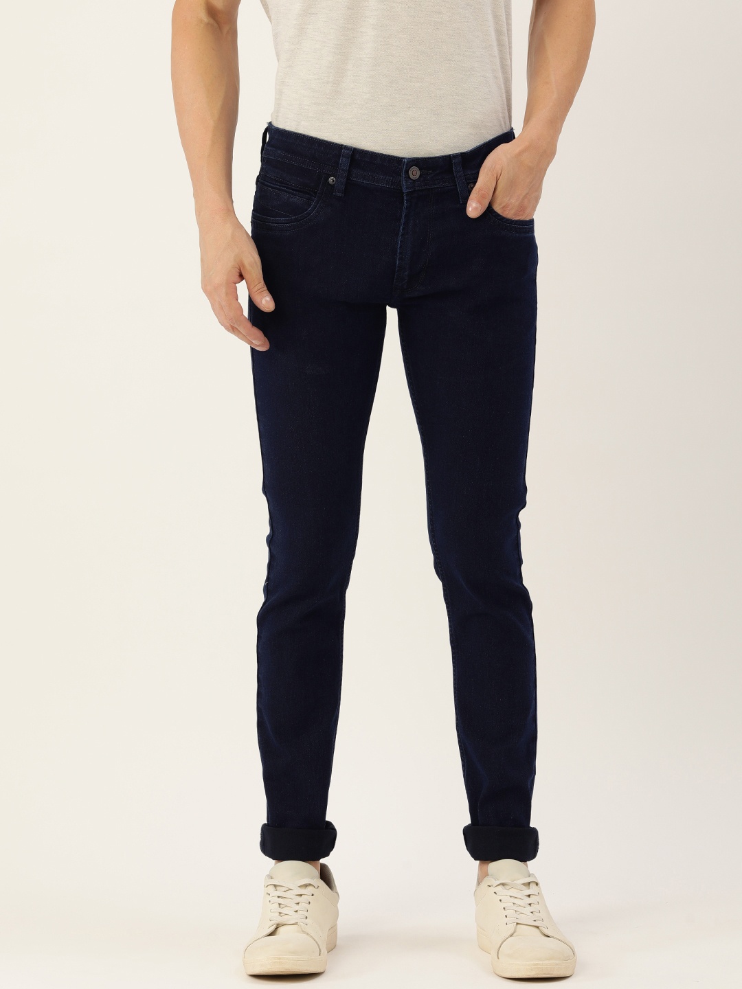 

Peter England Casuals Men Blue Skinny Fit Low-Rise Stretchable Jeans