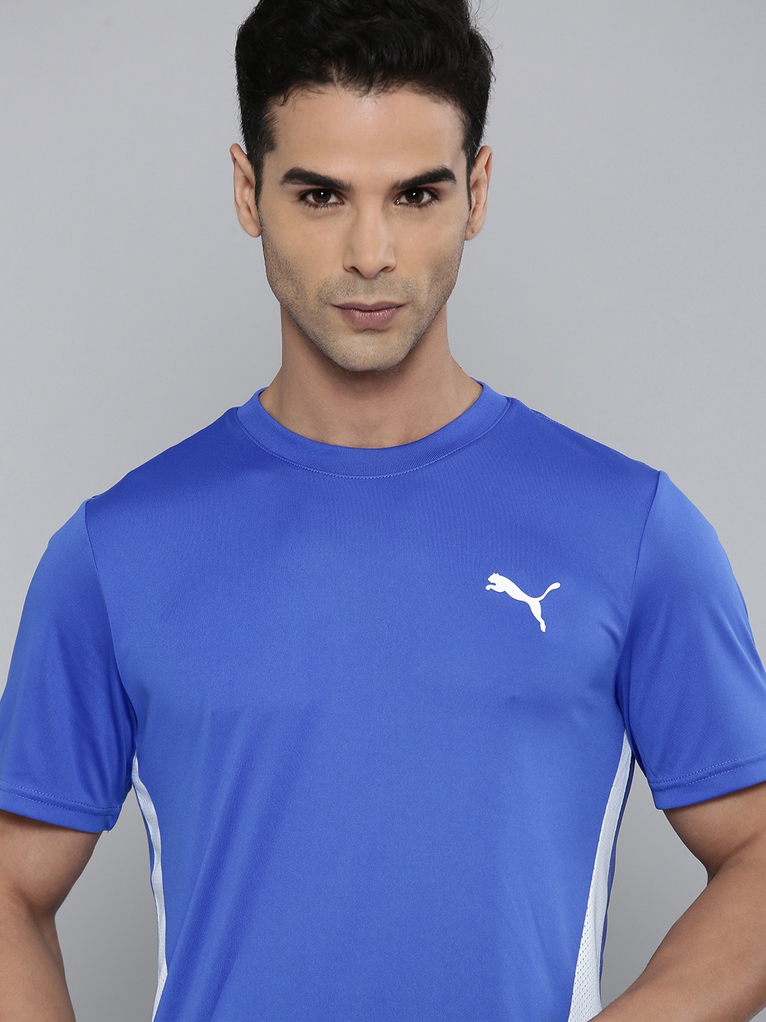 

Puma Colourblocked Train All Day Slim Fit T-shirt, Blue