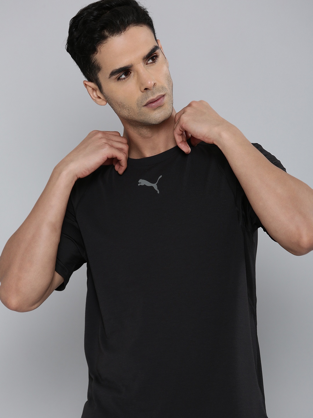 

Puma Brand Logo Printed Engineered For Strength dryCELL Training T-shirt, Black
