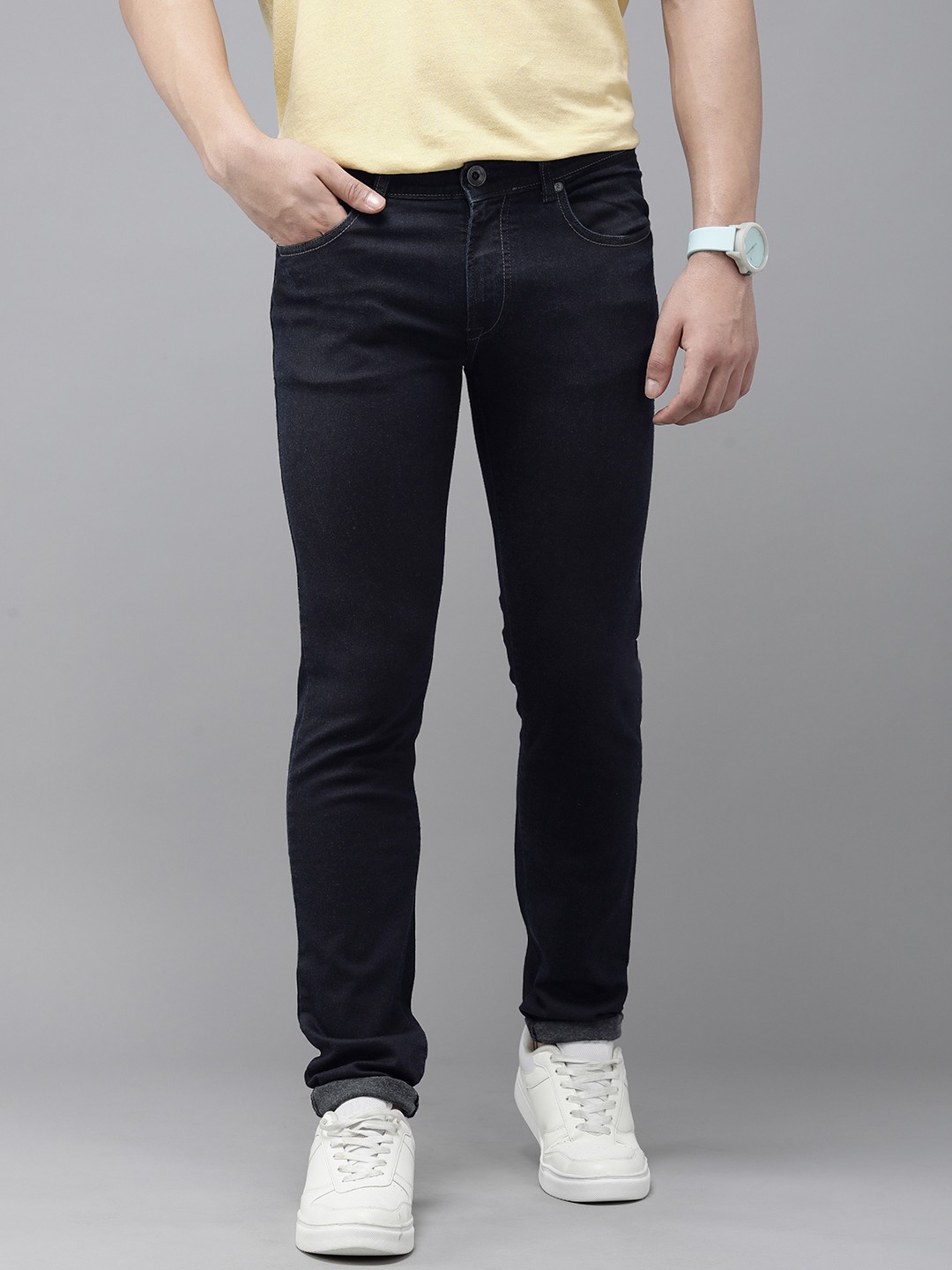 

Pepe Jeans Men Low Rise Light Fade Stretchable Jeans, Blue