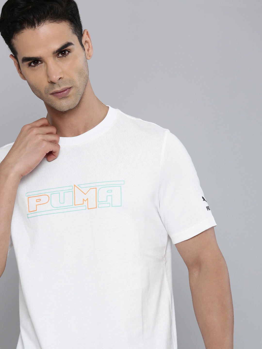 

Puma SWxP Graphic Regular Fit Unisex Brand Logo Printed T-shirt, White