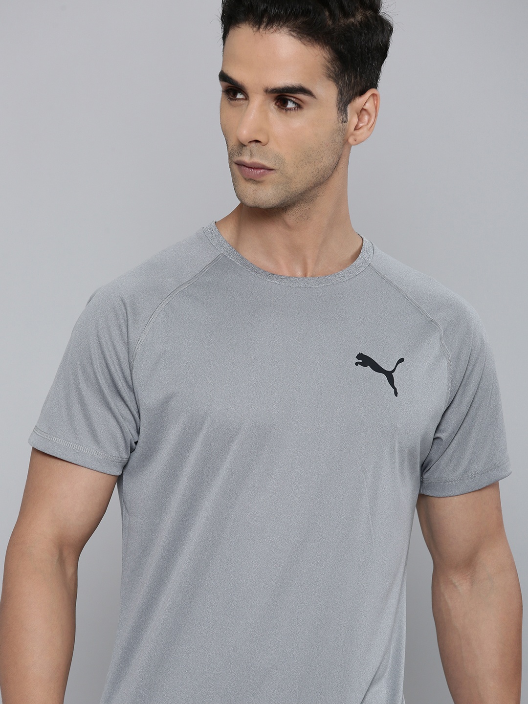 

Puma Men RTG Colourblocked Slim Fit T-shirt, Grey