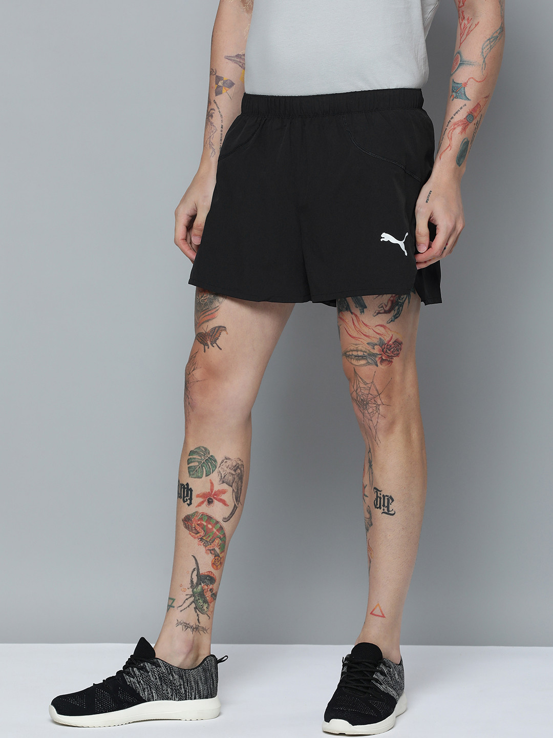 

Puma Men Drycell Solid Run Ultraweave 3" Men's Running Sports Shorts, Black