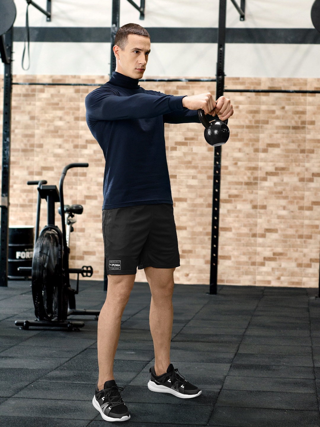 

Puma Men dryCELL FIT Knit Shorts, Black