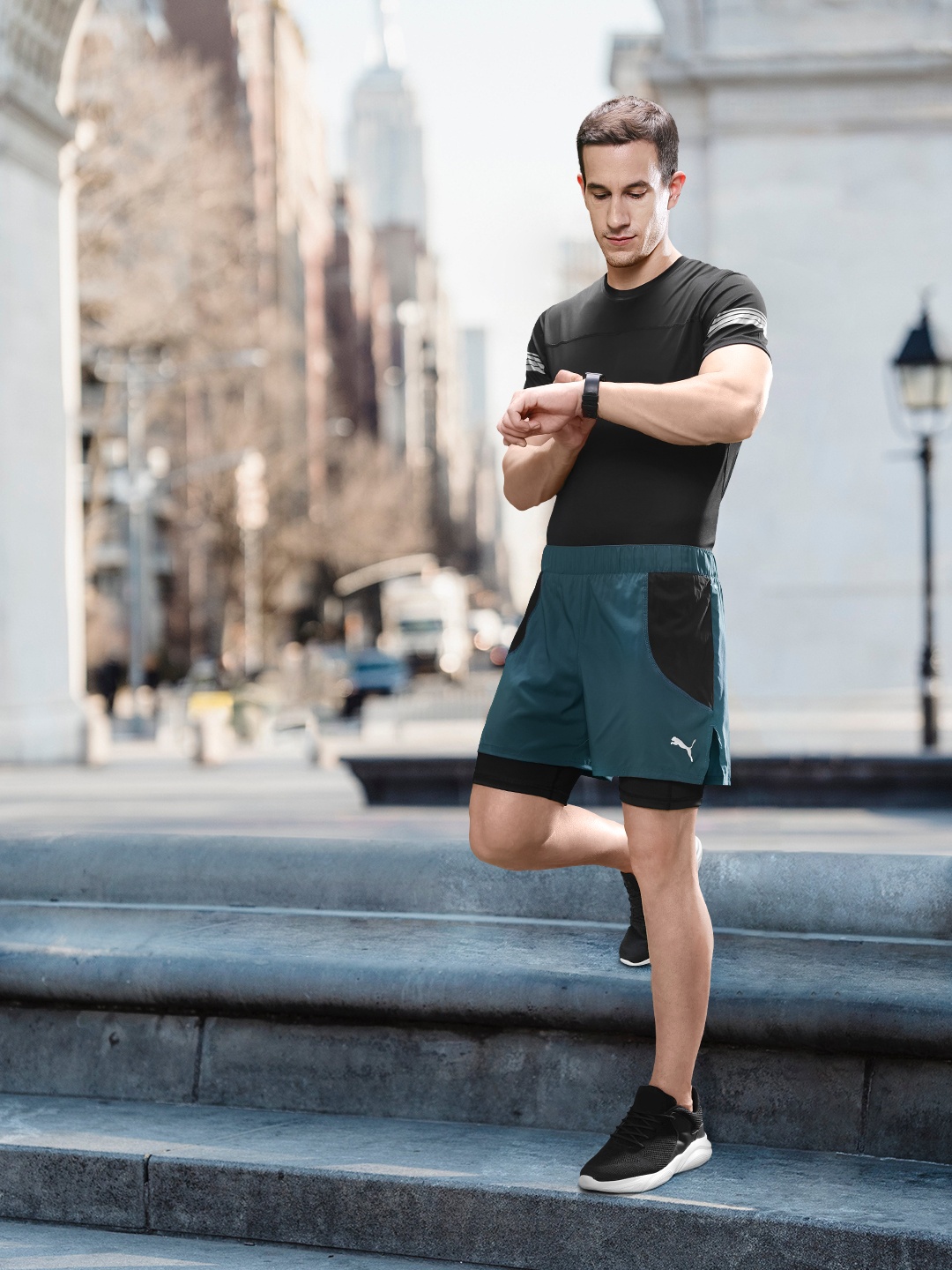 

Puma Men 2 In1 5" Running Sustainable Shorts, Teal