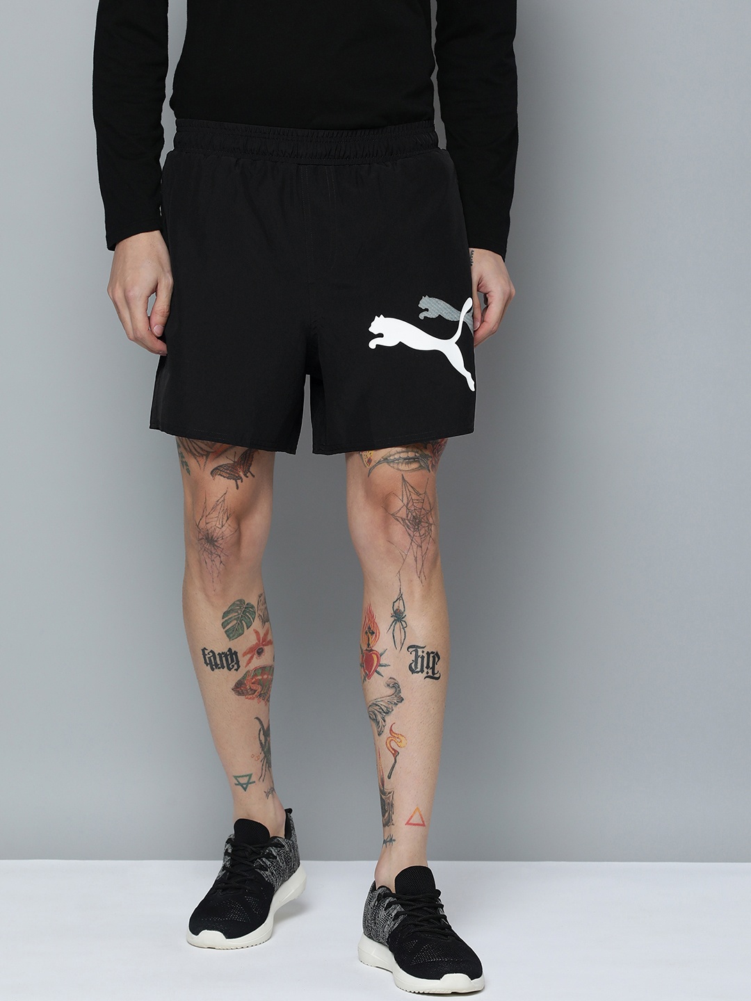 

Puma Men Essential+ LOGO POWER Woven Shorts, Black